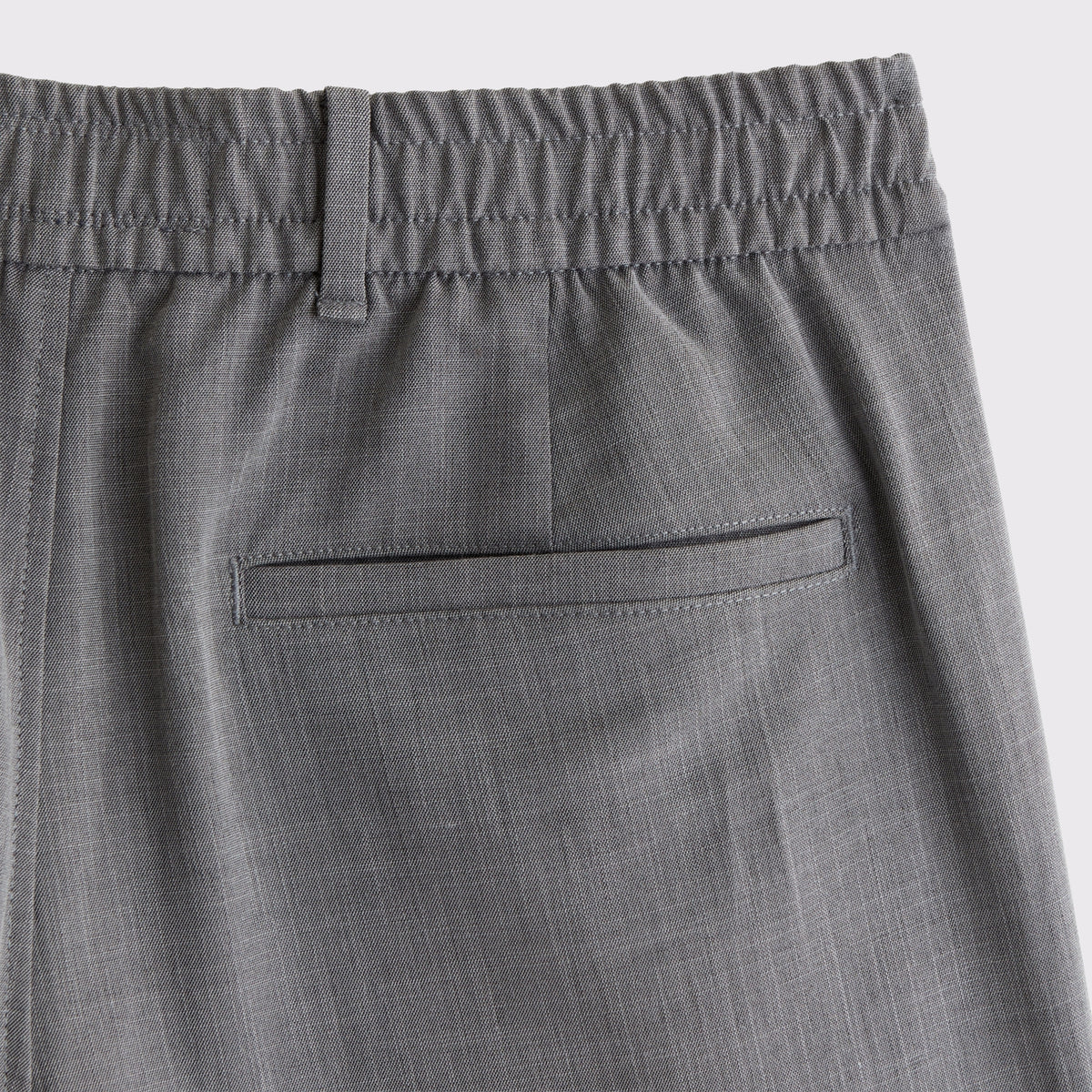 Abercrombie Relaxed Straight Pleated Hybrid-Waist Trouser