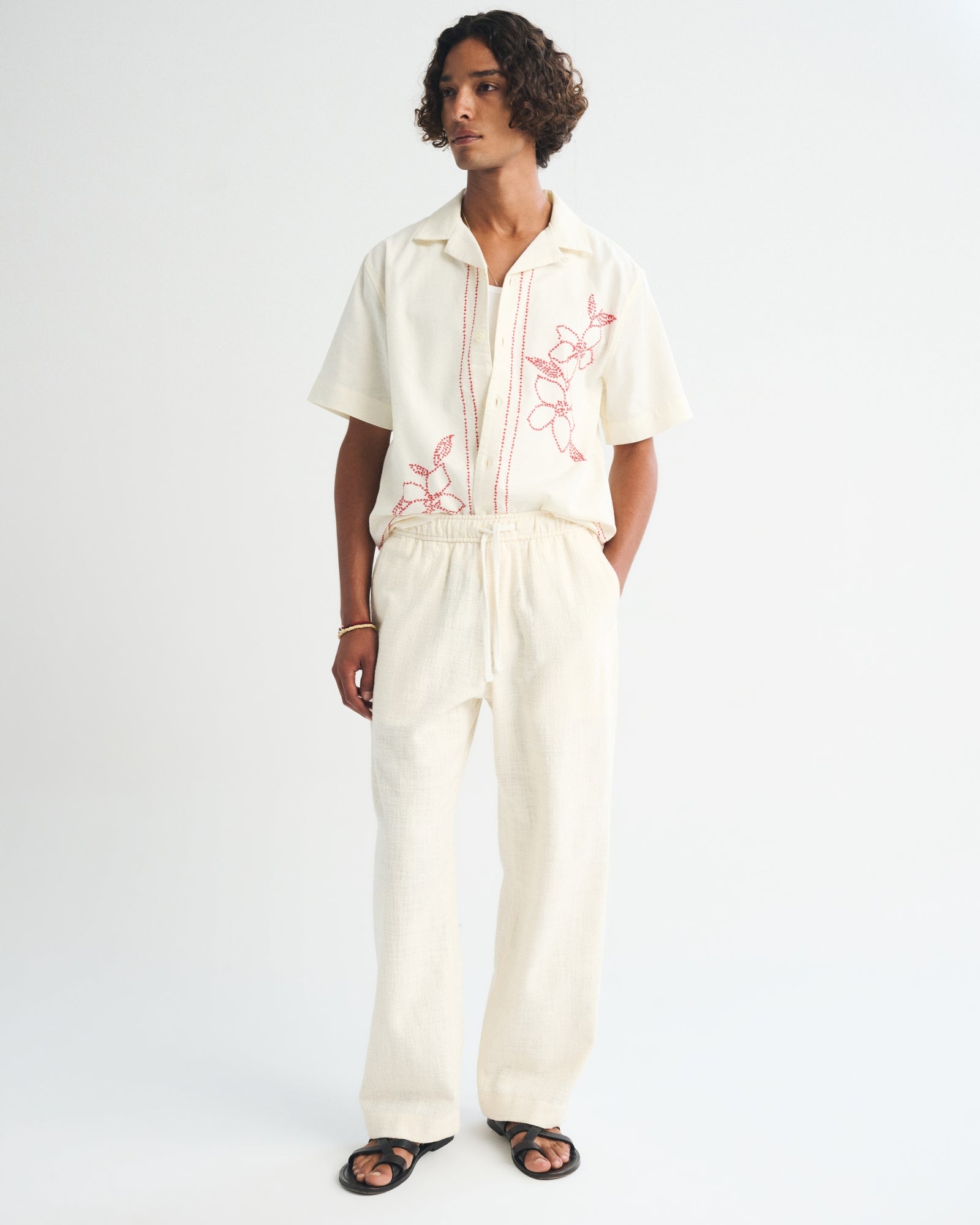 Abercrombie Textured Baggy Pull-On Pant