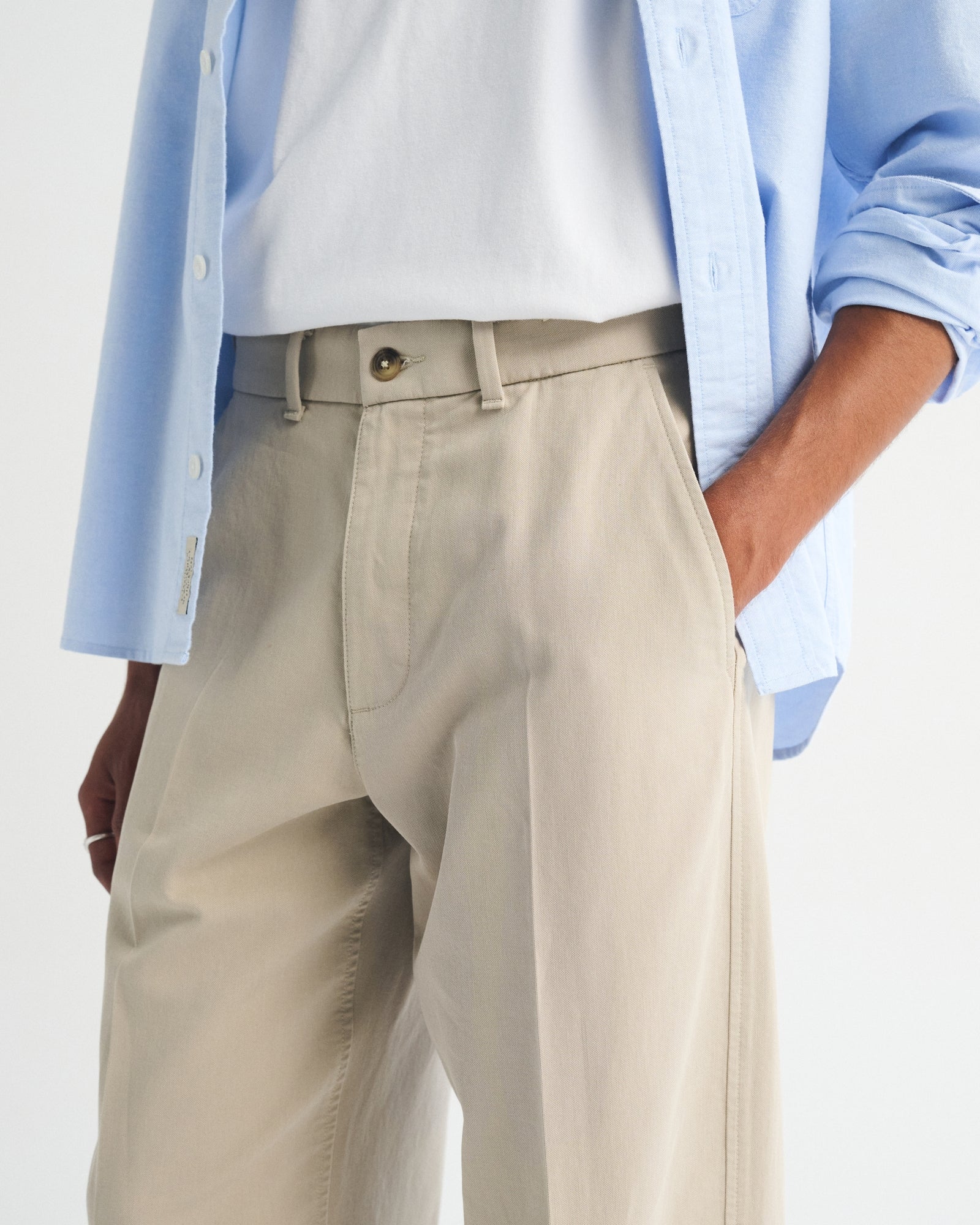 Abercrombie Structured Cotton-Blend Baggy Trouser