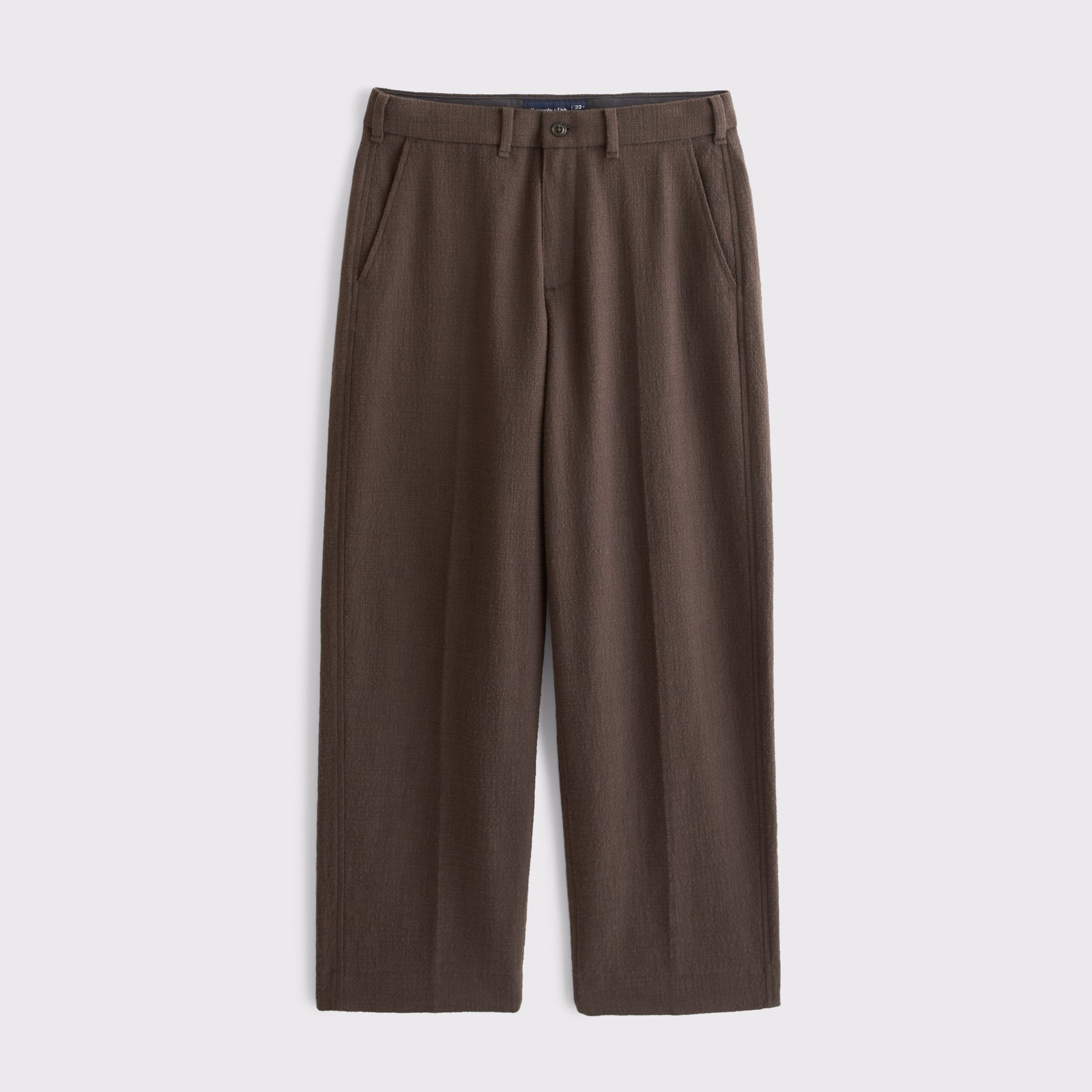 Abercrombie 100% Cotton Textured Baggy Trouser