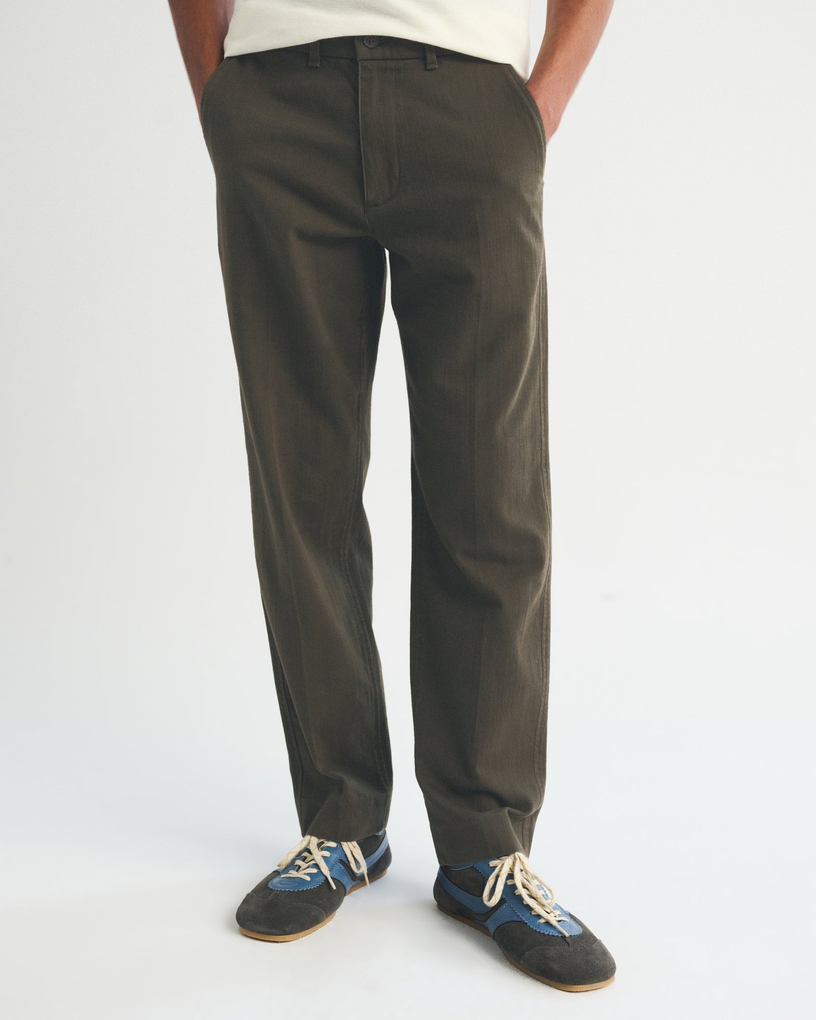 Abercrombie 100% Cotton Relaxed Straight Trouser