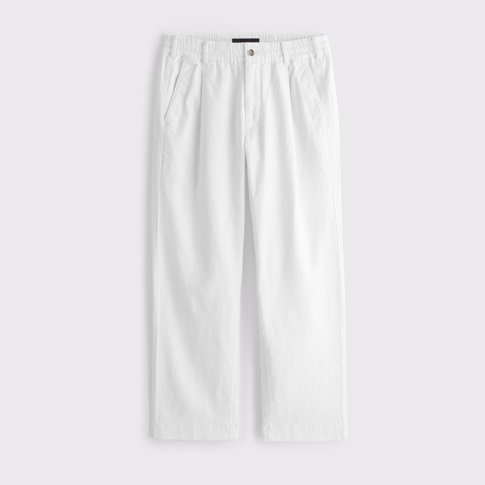 Abercrombie Linen-Blend Relaxed Pleated Hybrid-Waist Trouser