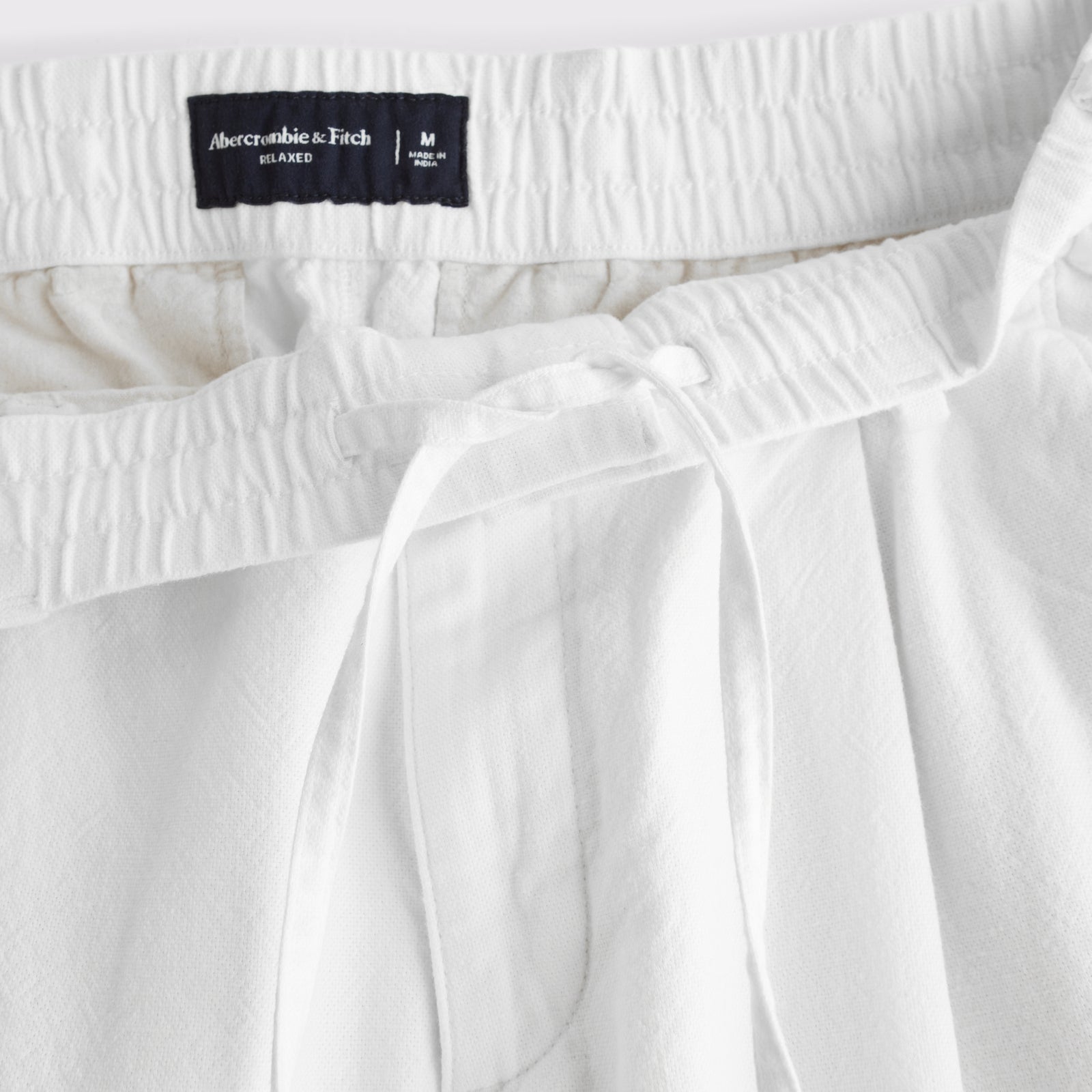 Abercrombie Linen-Blend Relaxed Pleated Hybrid-Waist Trouser