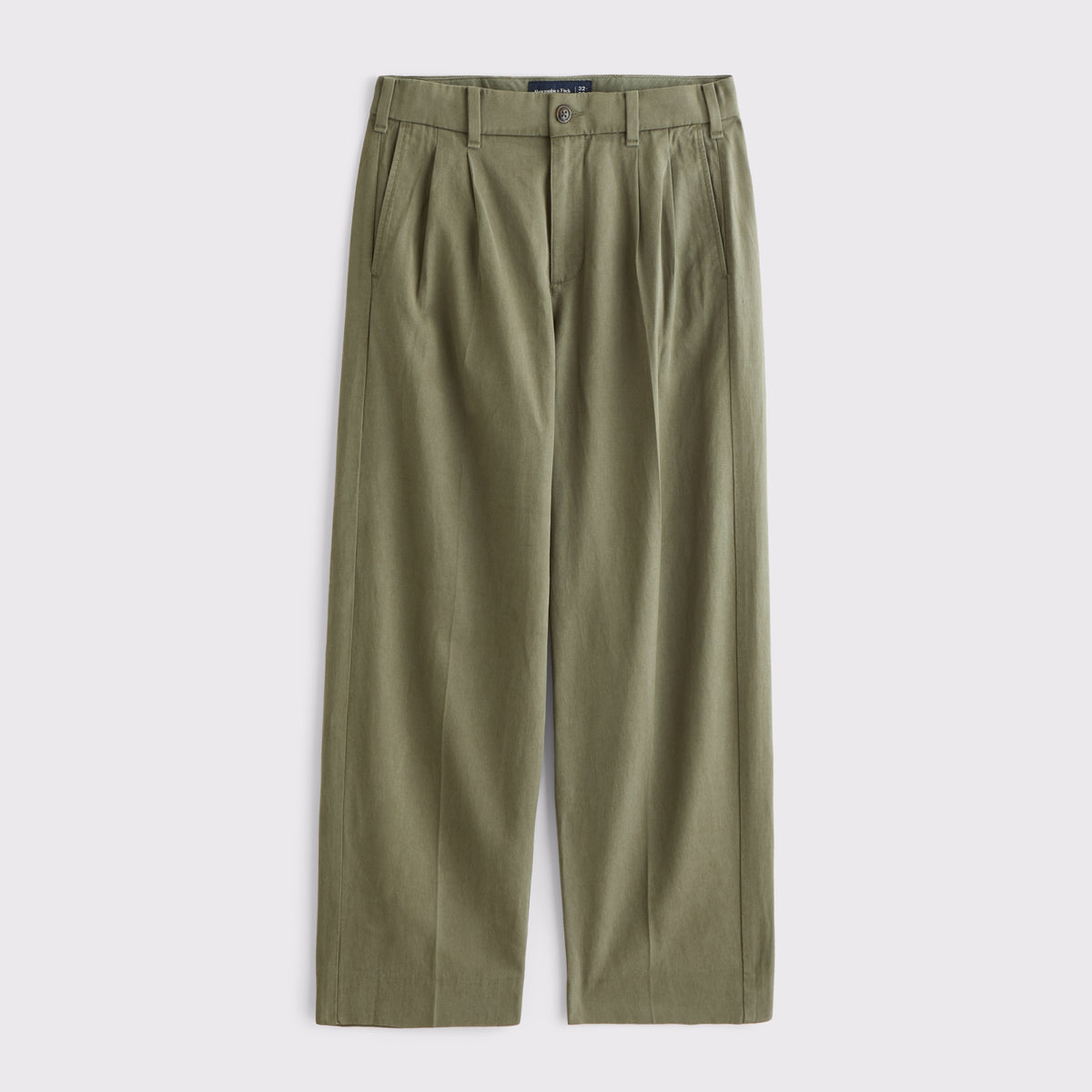 Abercrombie Cotton-Blend Pleated Baggy Trouser