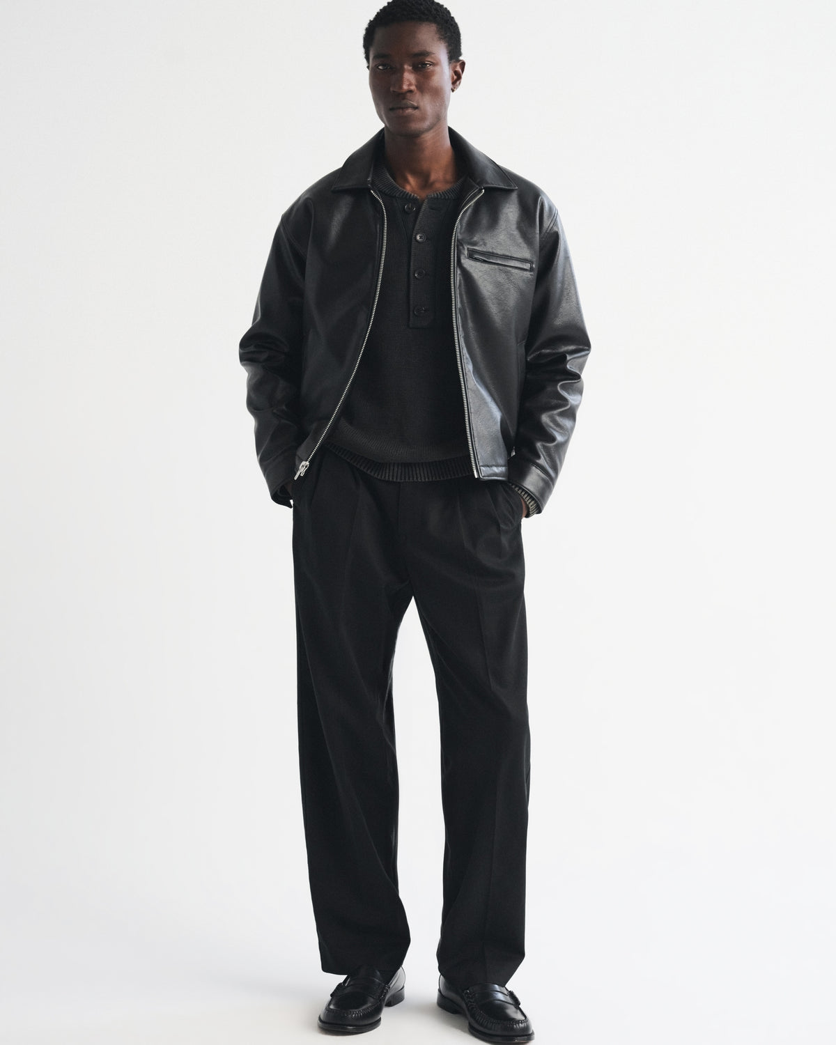 Abercrombie Cotton-Blend Pleated Baggy Trouser