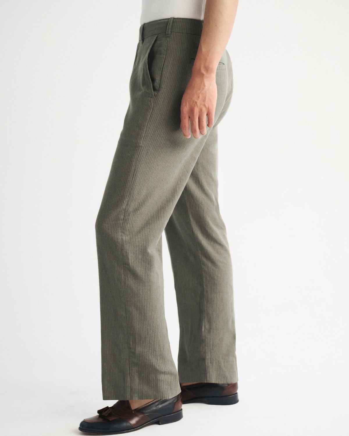 Abercrombie the A&F Collins Relaxed Straight Linen-Blend Suit Pant
