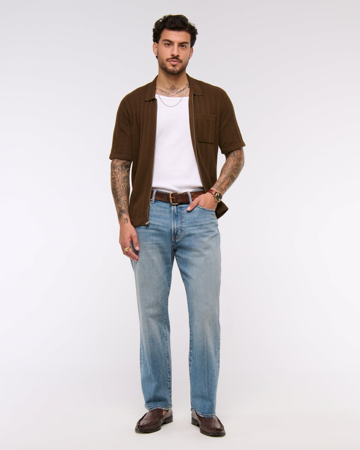 Abercrombie Athletic Relaxed Straight Jean