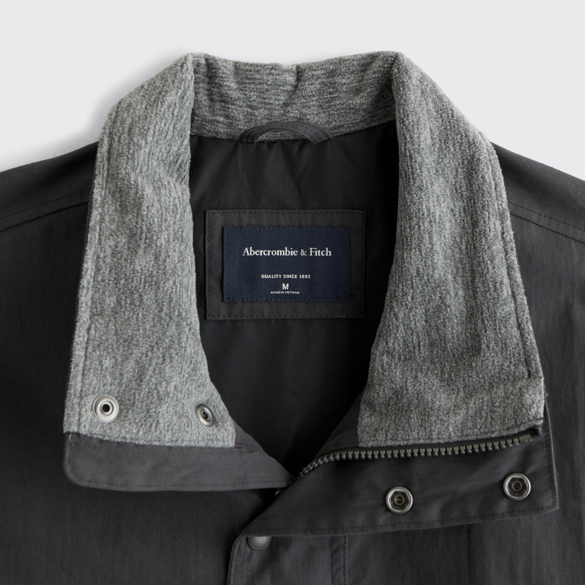 Abercrombie Mock Neck Half-Snap Jacket
