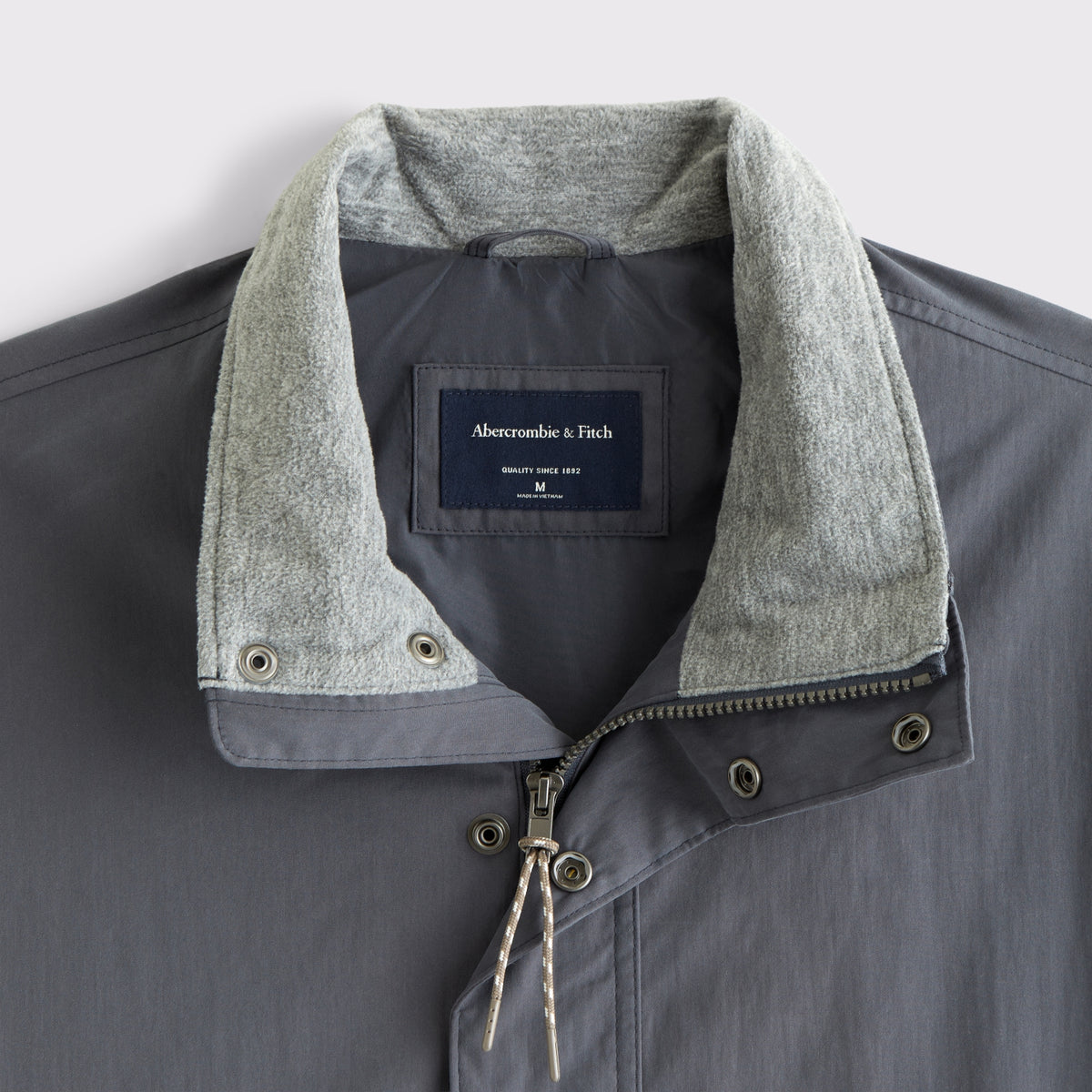 Abercrombie Mock Neck Half-Snap Jacket