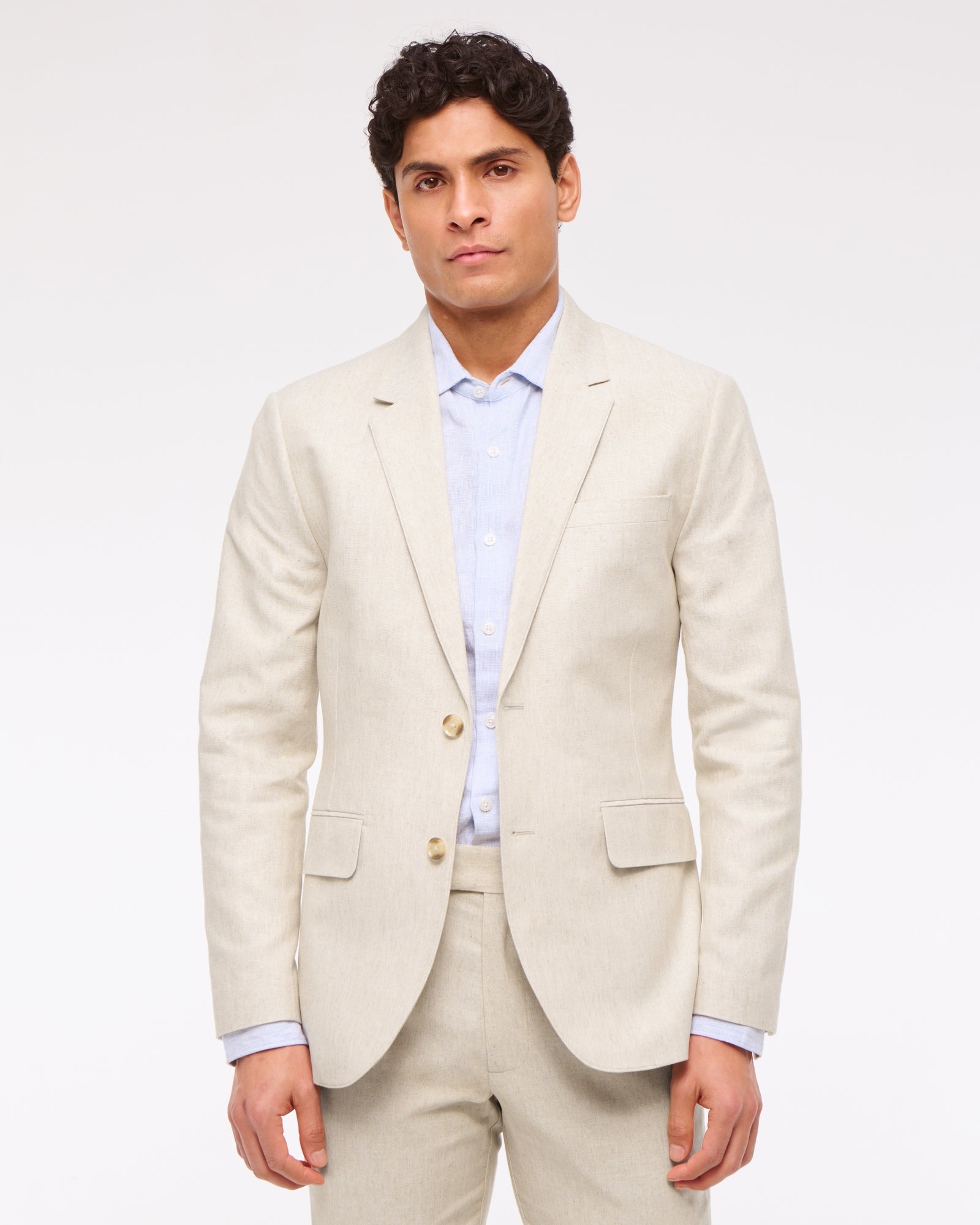 Abercrombie the A&F Collins Slim Linen-Blend Blazer