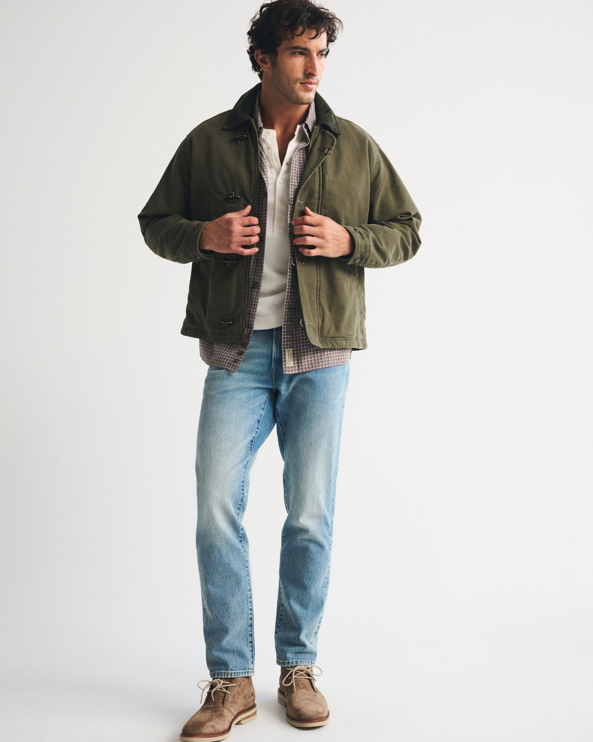 Abercrombie Canvas Fireman Clasp Jacket