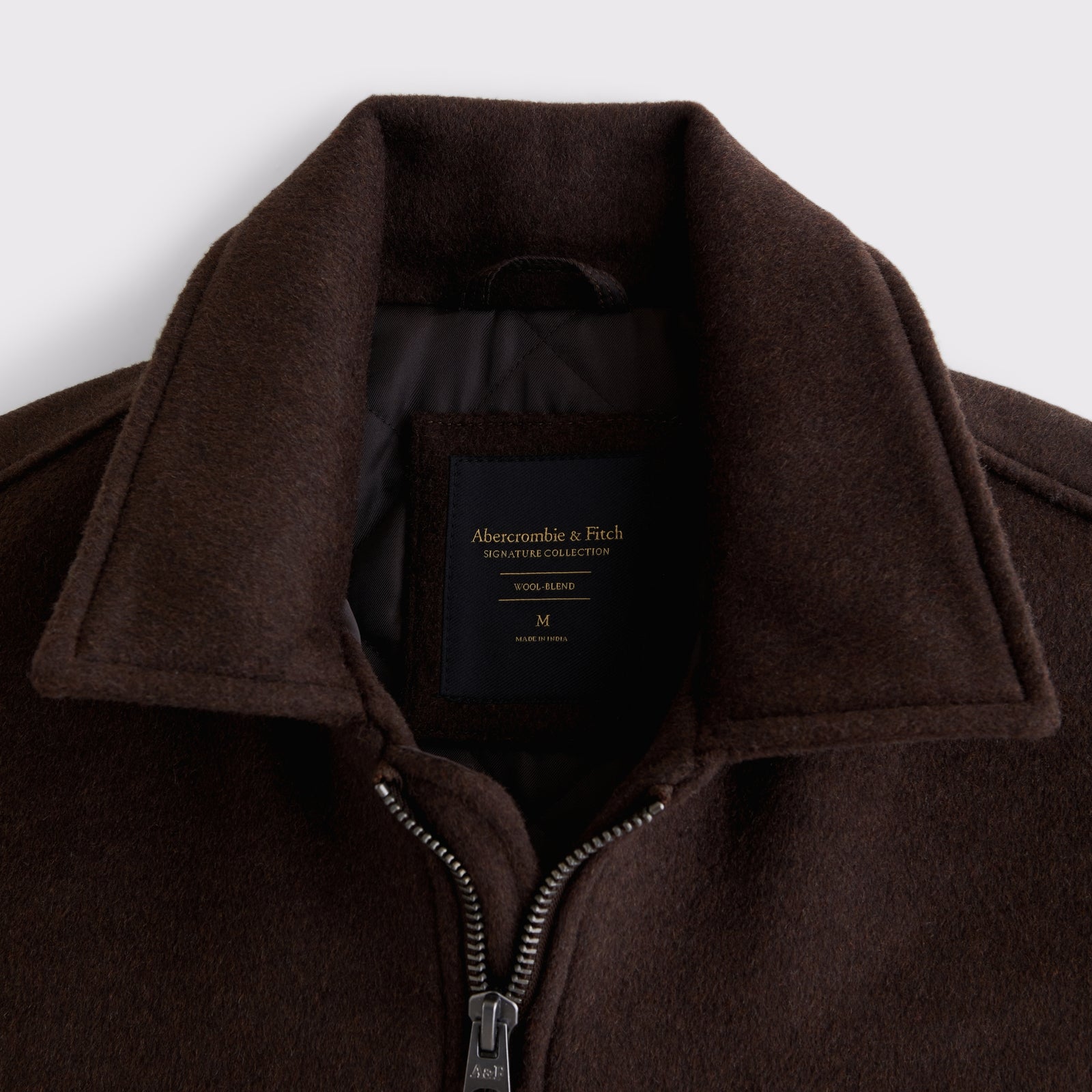 Abercrombie Wool-Blend Zip Trucker Jacket