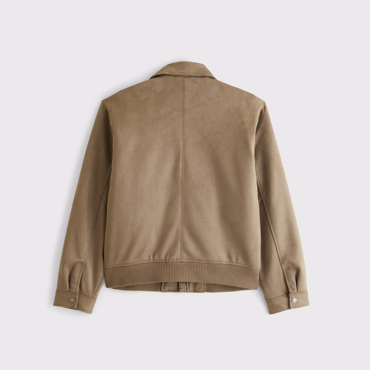 Abercrombie Vegan Suede Bomber Jacket