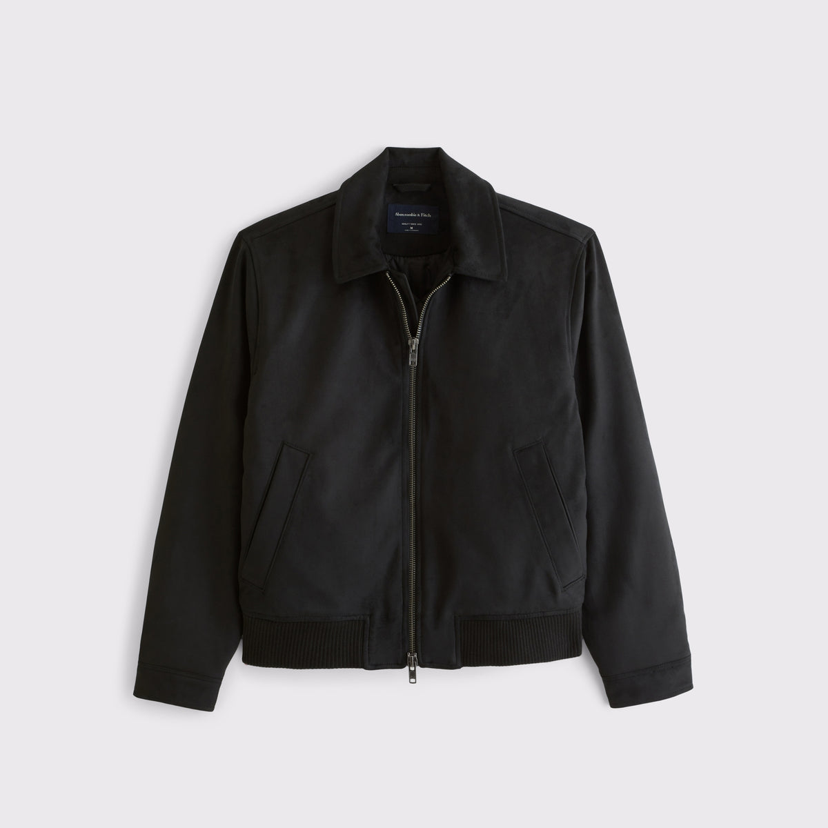 Abercrombie Vegan Suede Bomber Jacket