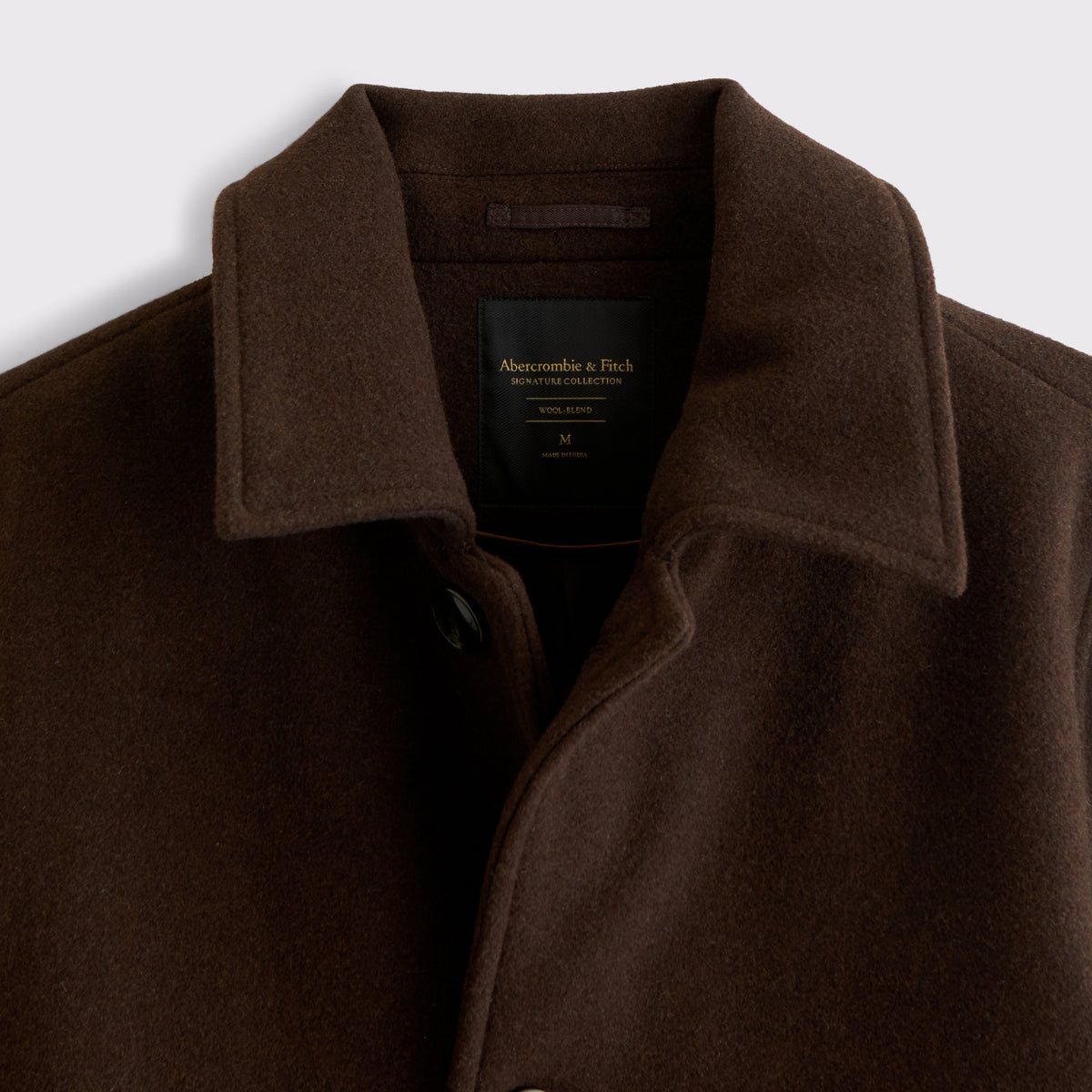 Abercrombie Wool-Blend Long Mac Coat
