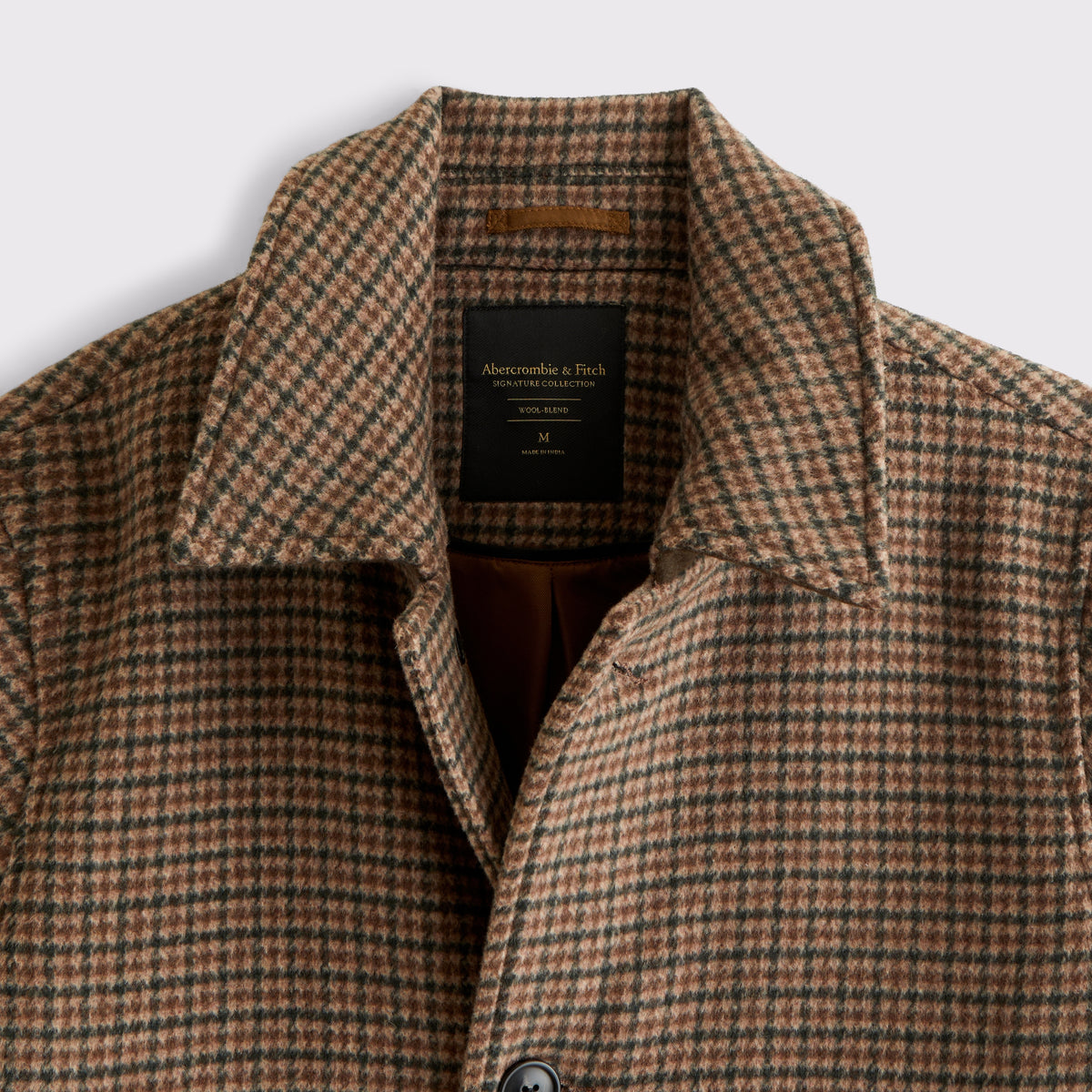 Abercrombie Wool-Blend Long Mac Coat