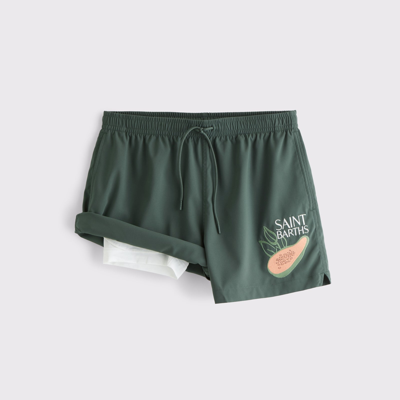 Abercrombie Pull-On Embroidered Swim Trunk