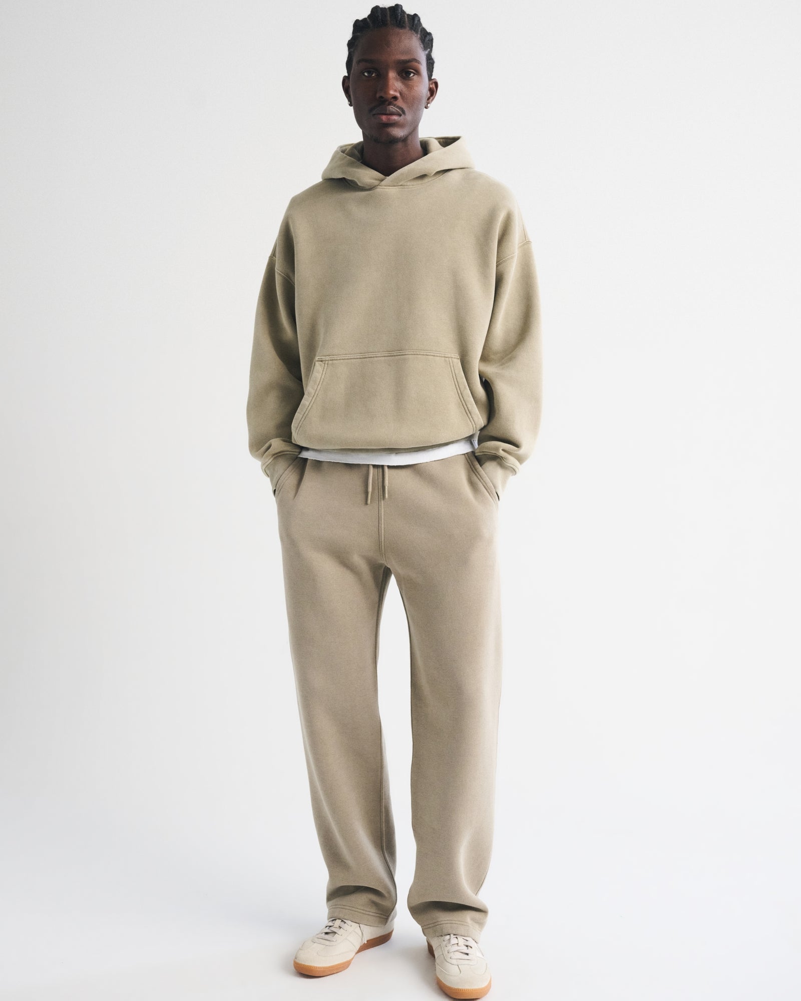 Abercrombie Essential Straight Open-Hem Sweatpant