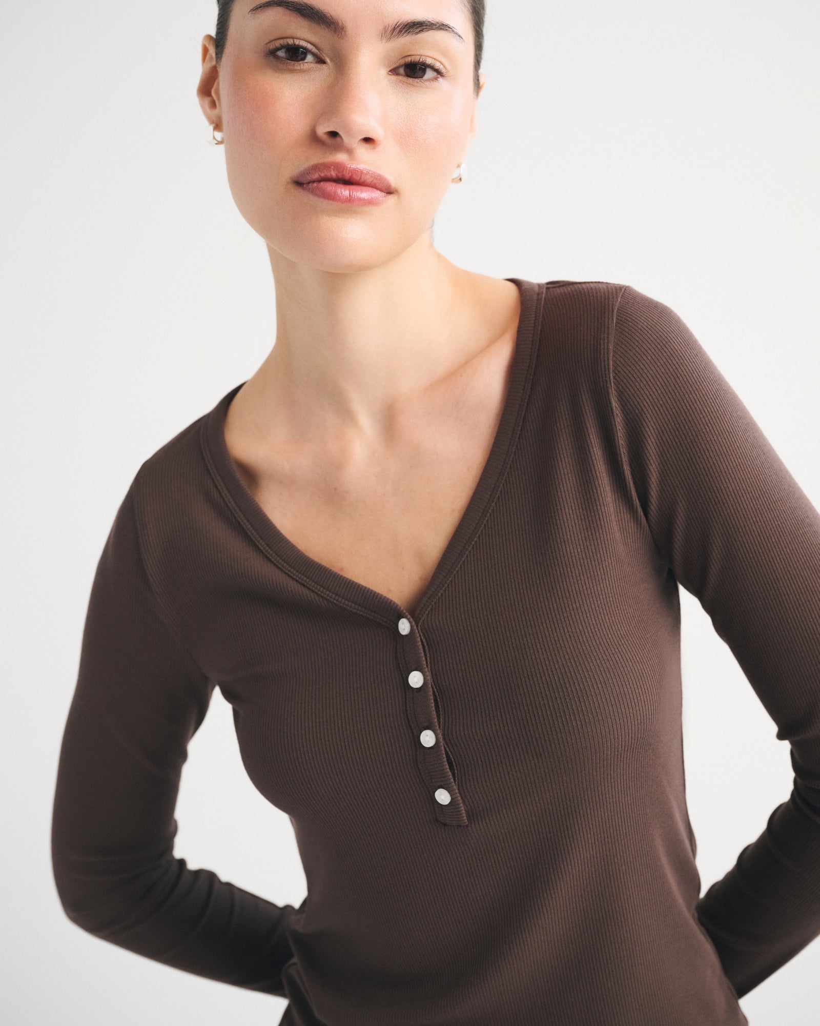 Abercrombie Modal-Blend Lounge Rib Henley