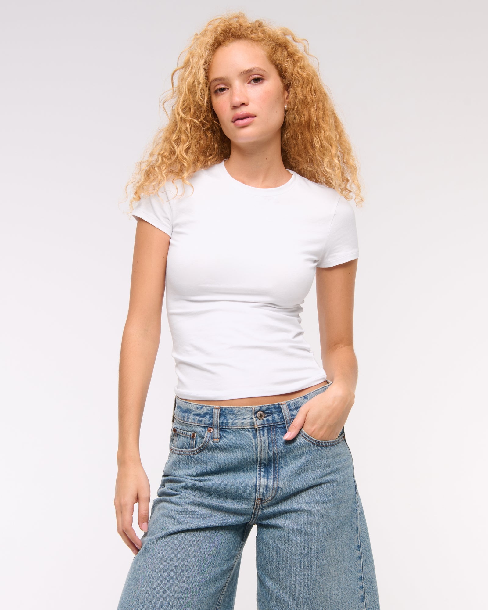 Abercrombie Essential Tuckable Baby Tee