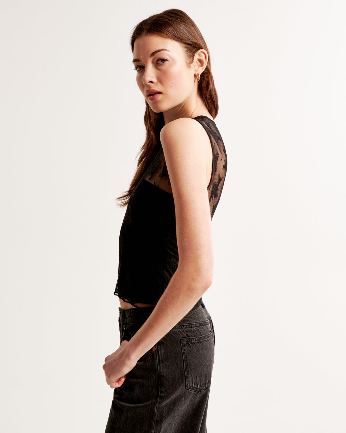 Abercrombie Lace Shell Top