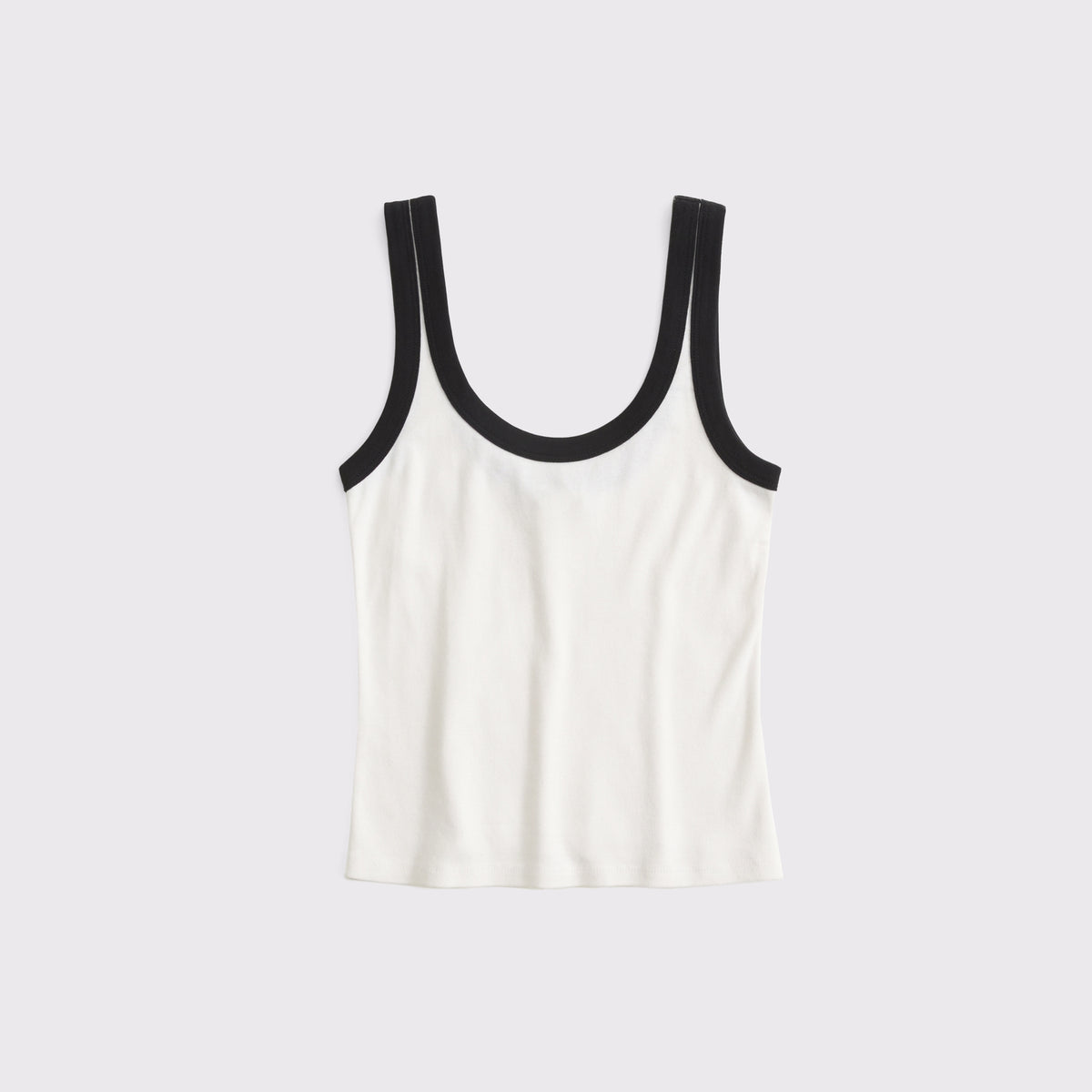 Abercrombie Vintage-Style Rib Tuckable Scoopneck Tank