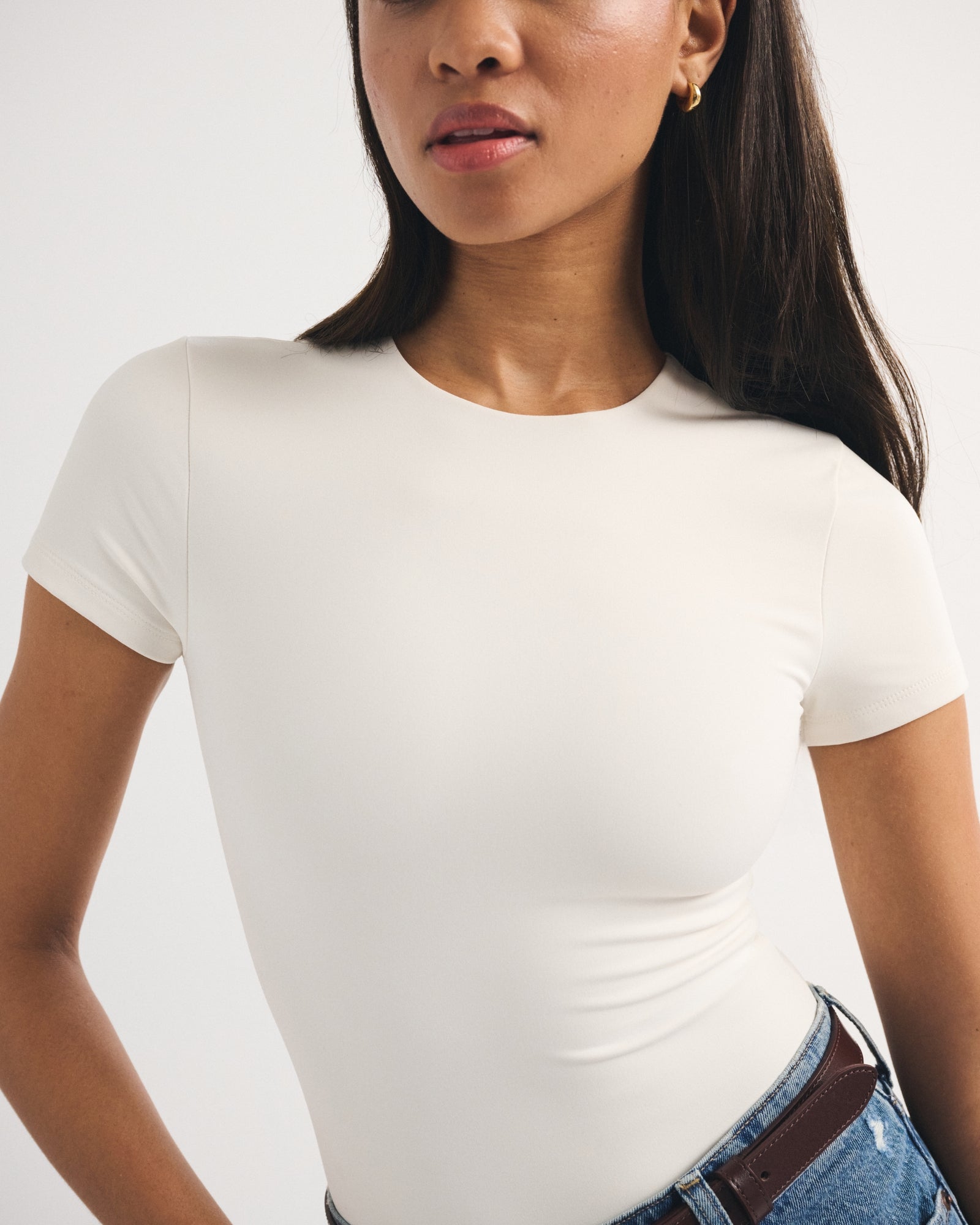 Abercrombie Seamless Fabric Tee Bodysuit