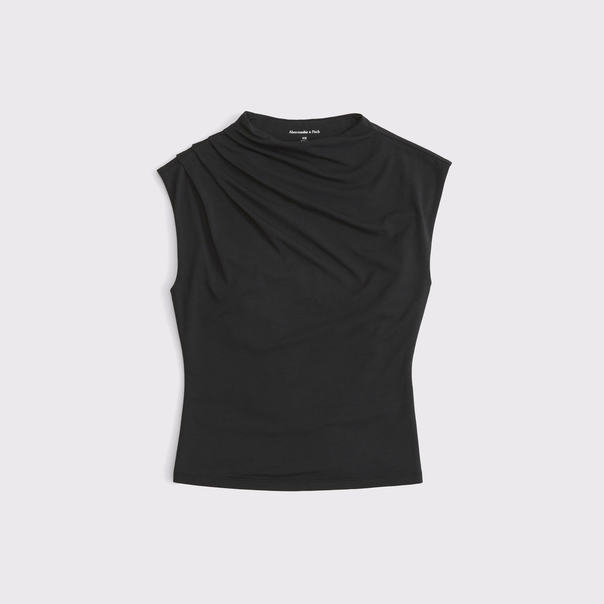 Abercrombie Pleated Mock Neck Top