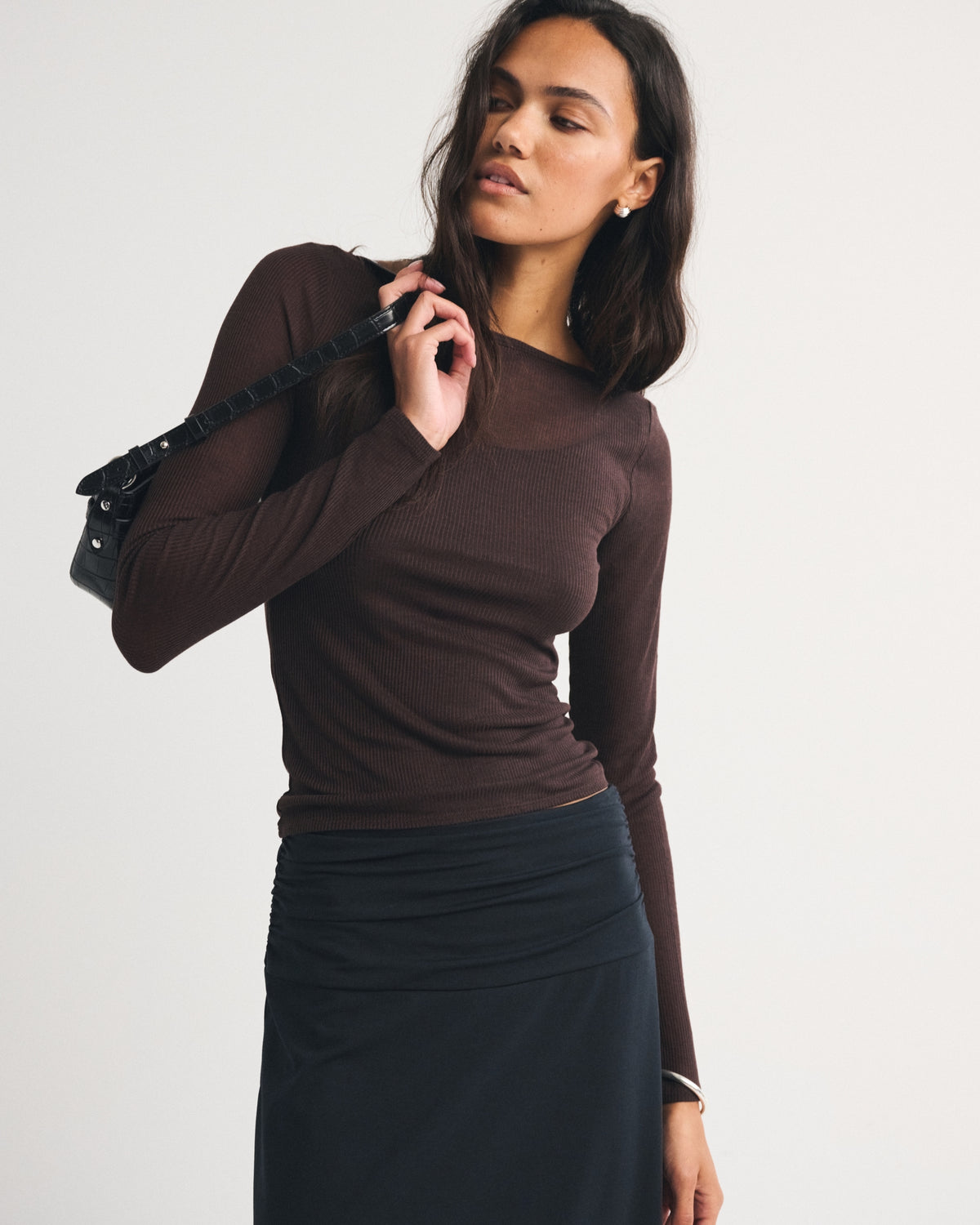 Abercrombie Long-Sleeve Rib Top and Tank Set