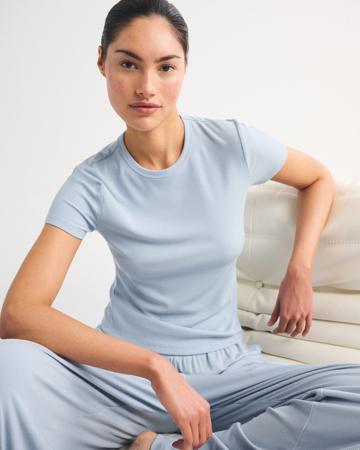 Abercrombie Modal-Blend Lounge Rib Baby Tee