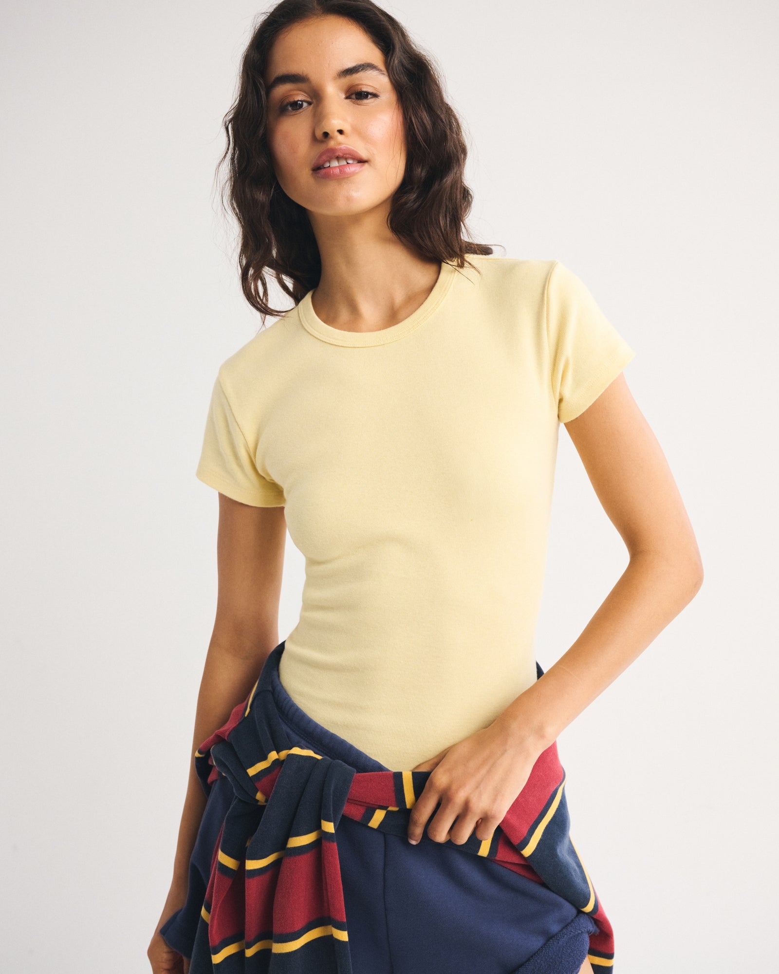 Abercrombie Tuckable Vintage Jersey Baby Tee