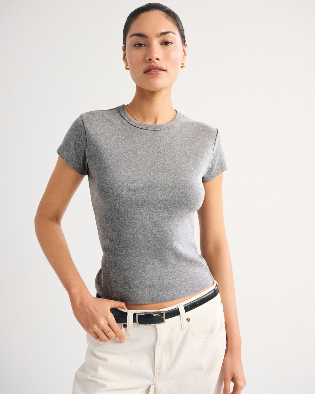 Abercrombie Tuckable Vintage Jersey Baby Tee