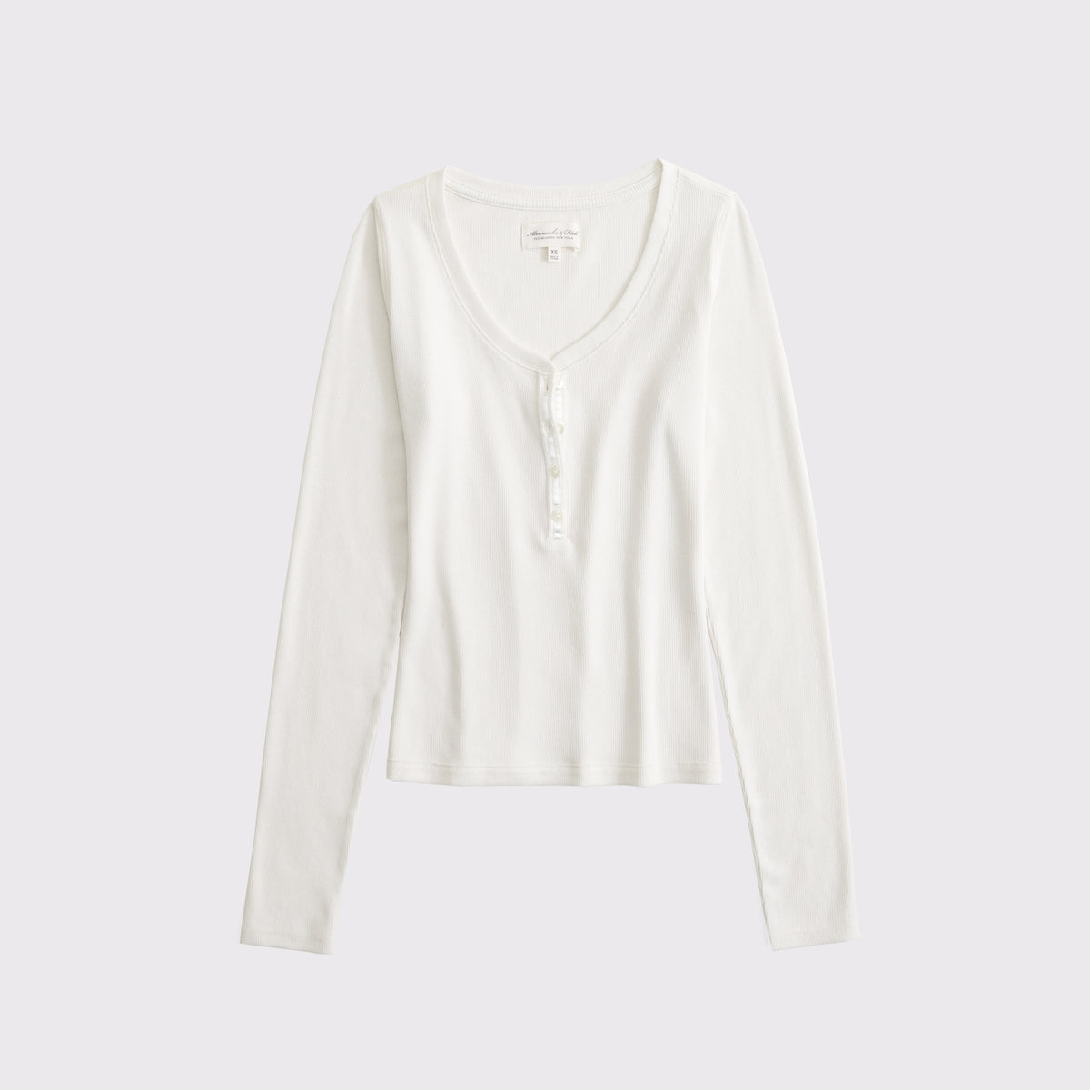 Abercrombie Long-Sleeve Rib Henley