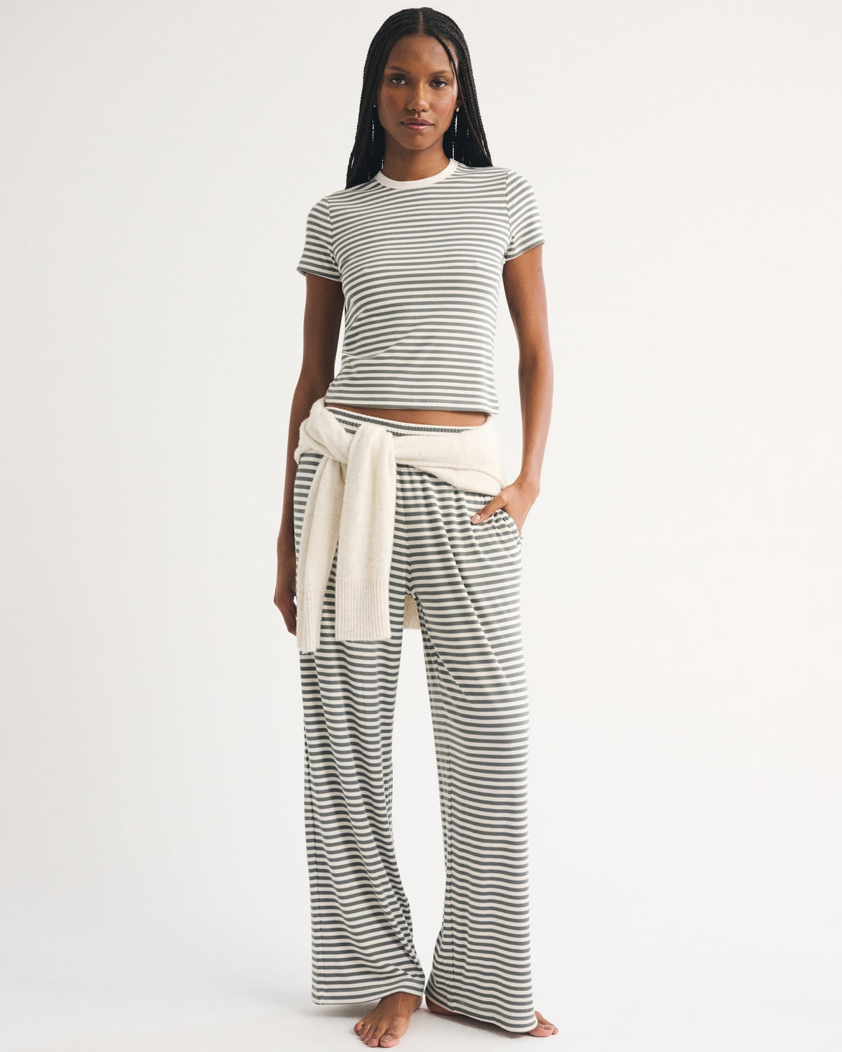 Abercrombie Modal-Blend Lounge Rib Baby Tee
