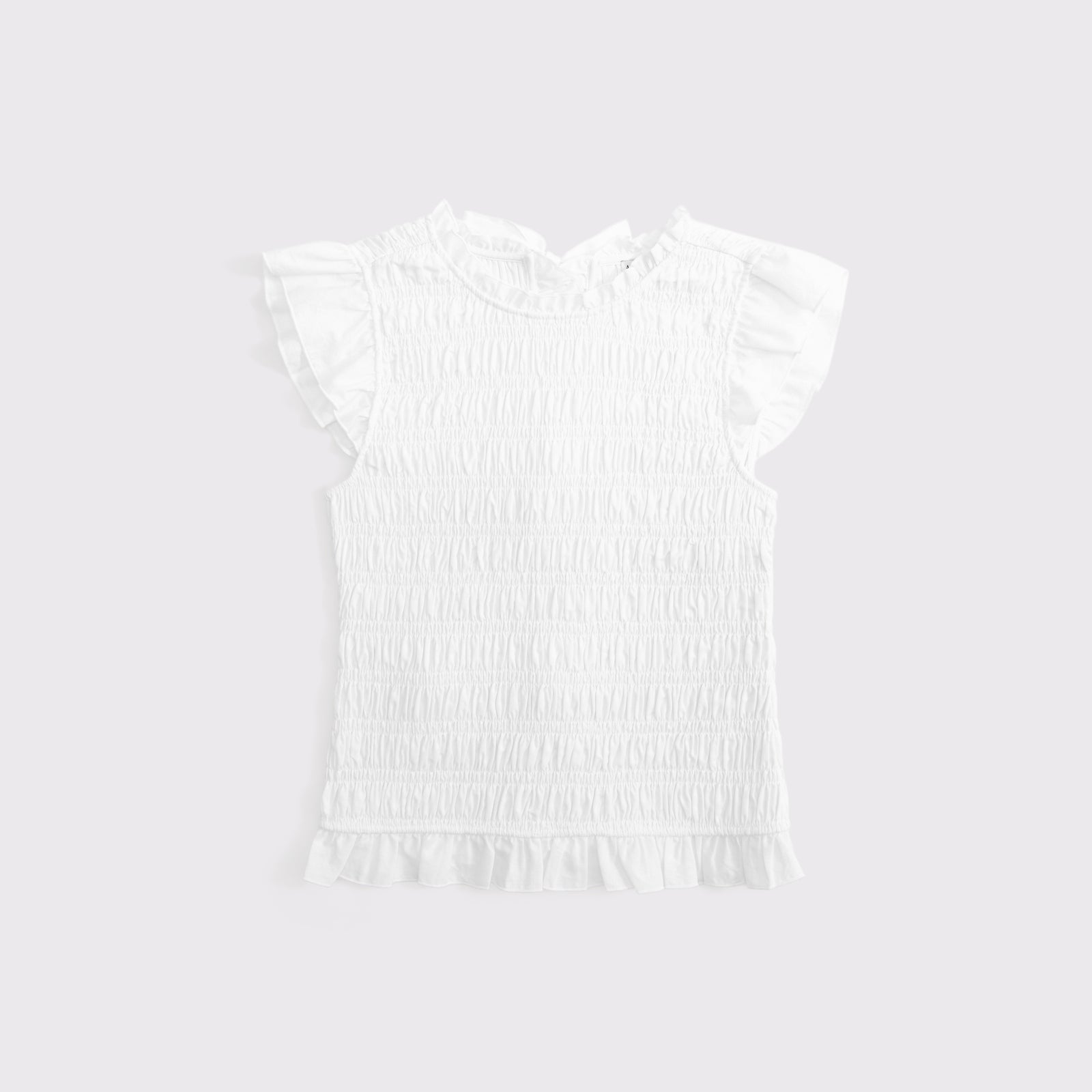 Abercrombie 100% Cotton Tie-Back Smocked Top