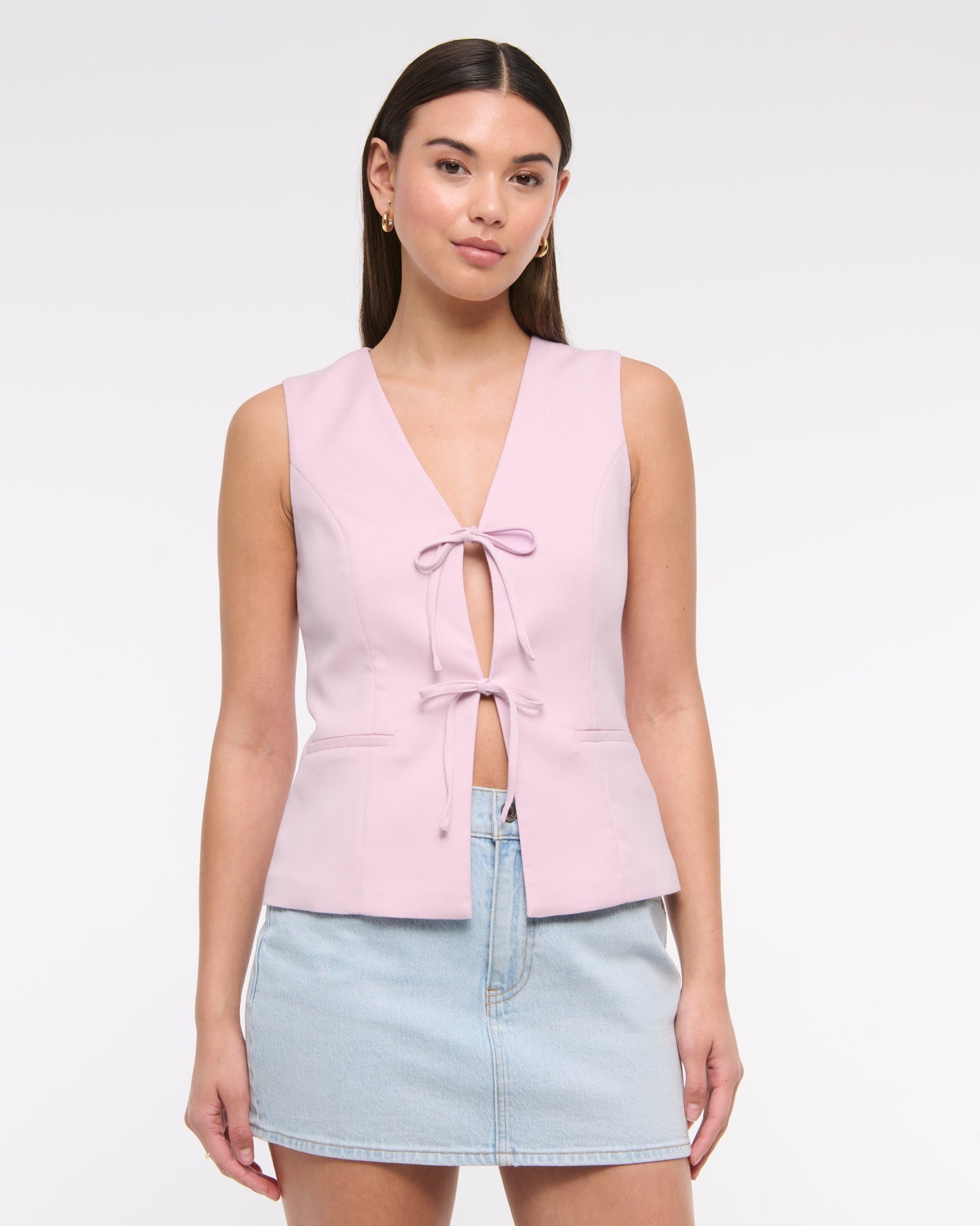 Abercrombie Tie-Front Tailored Vest