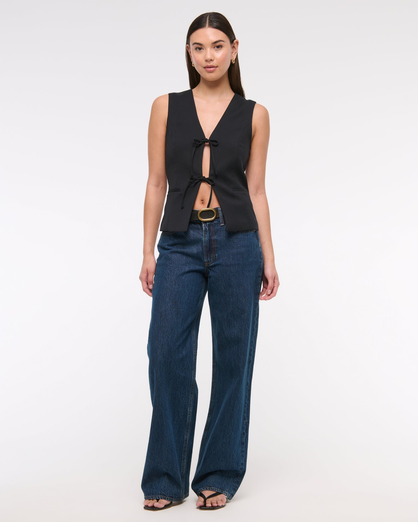 Abercrombie Tie-Front Tailored Vest
