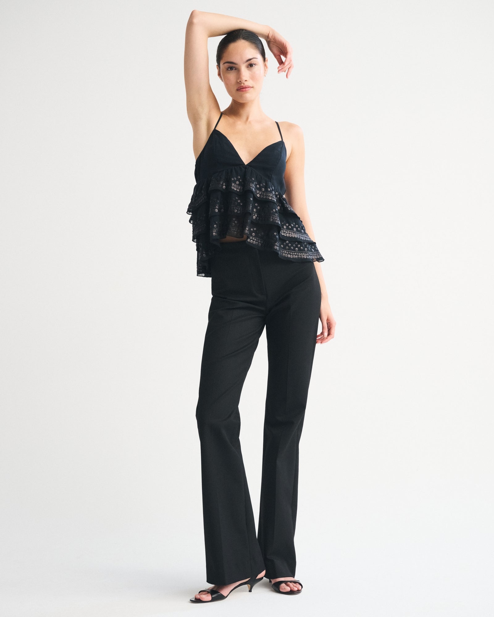 Abercrombie Sequin Tiered Cami