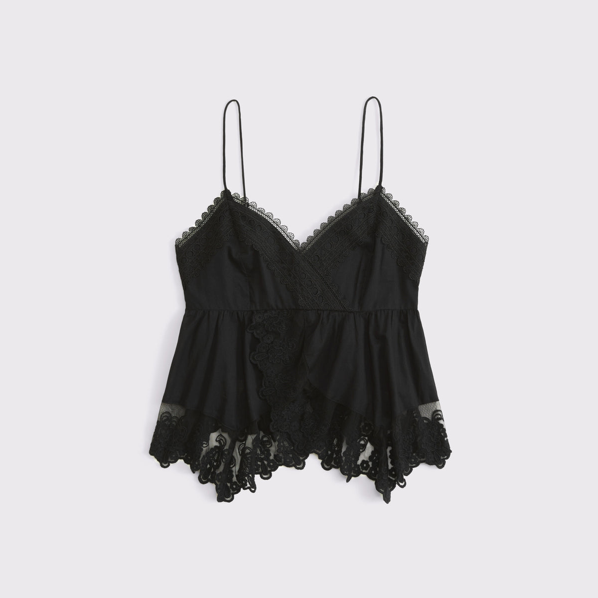 Abercrombie Babydoll Lace-Trim Cami