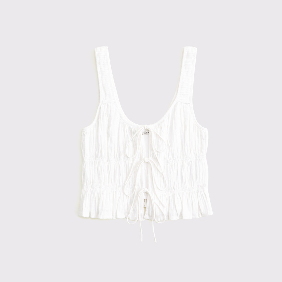 Abercrombie Ruched Tie-Front Top
