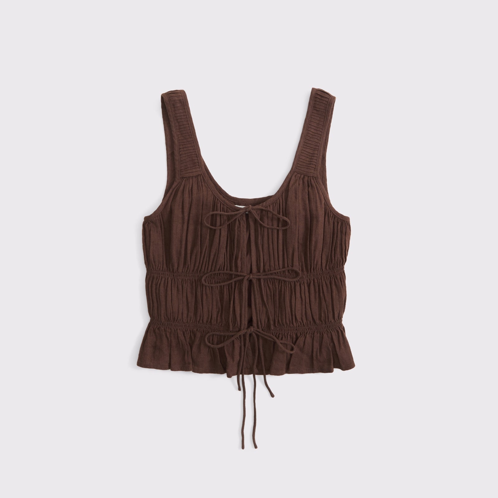 Abercrombie Ruched Tie-Front Top