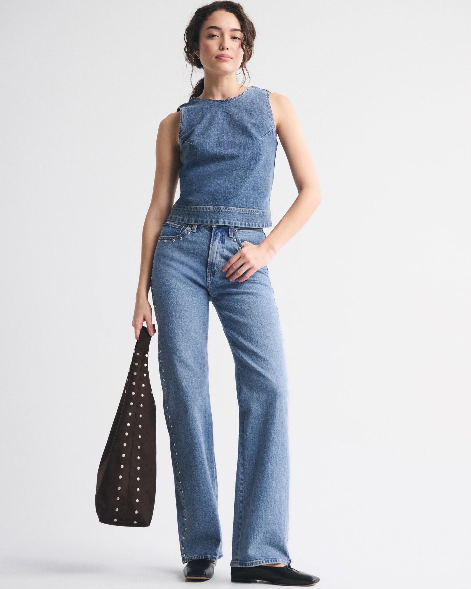 Abercrombie Denim Shell Top