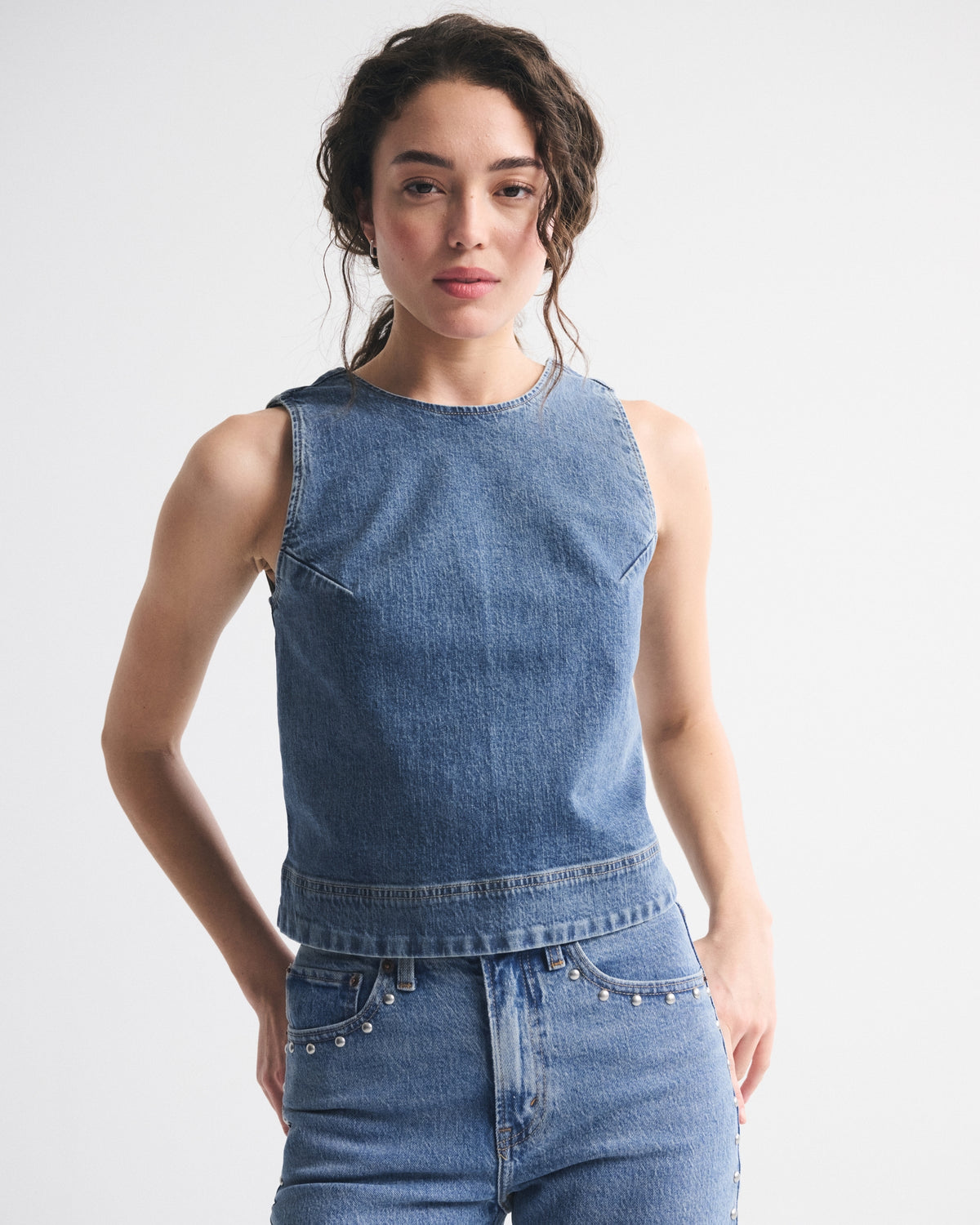 Abercrombie Denim Shell Top