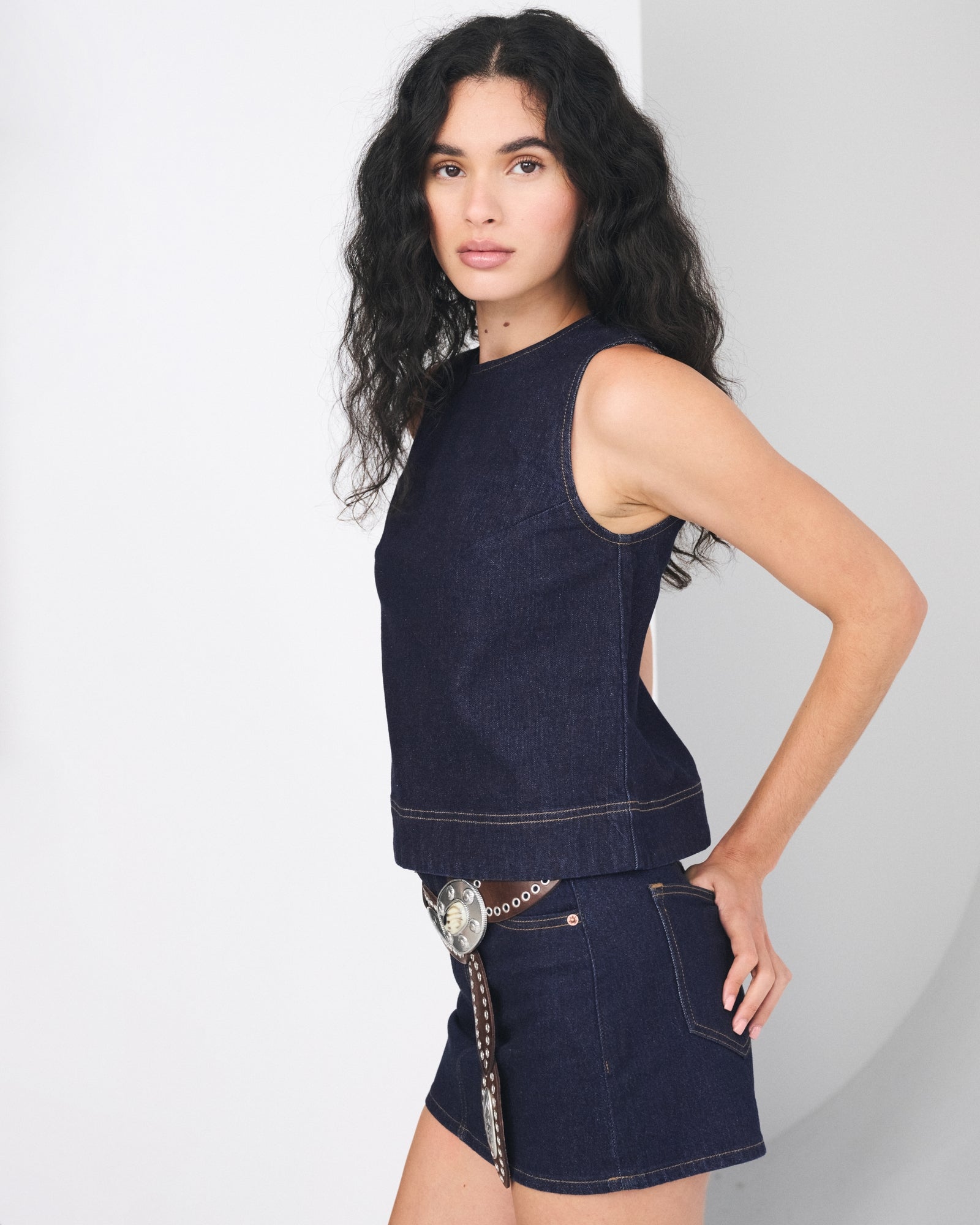 Abercrombie Denim Shell Top