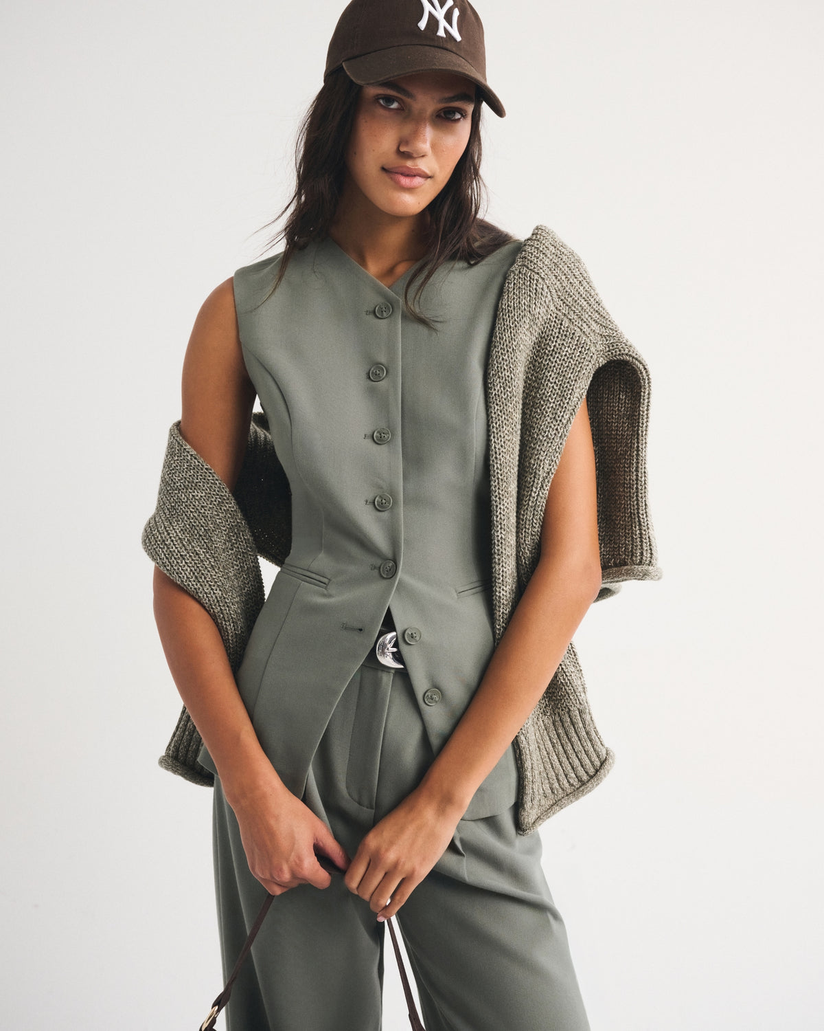 Abercrombie Tailored Button-Up Vest