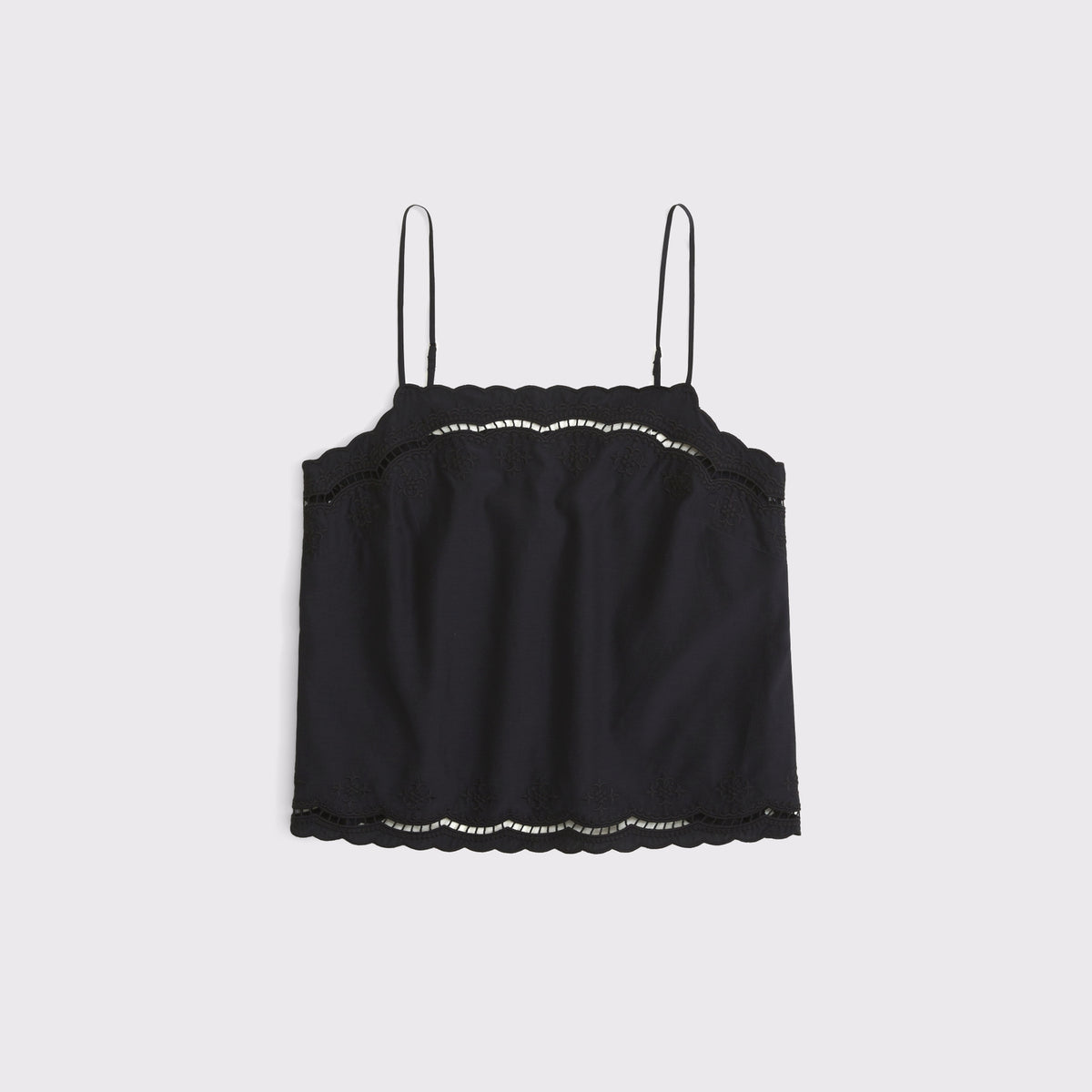 Abercrombie Cotton-Silk Blend Cutwork Cami