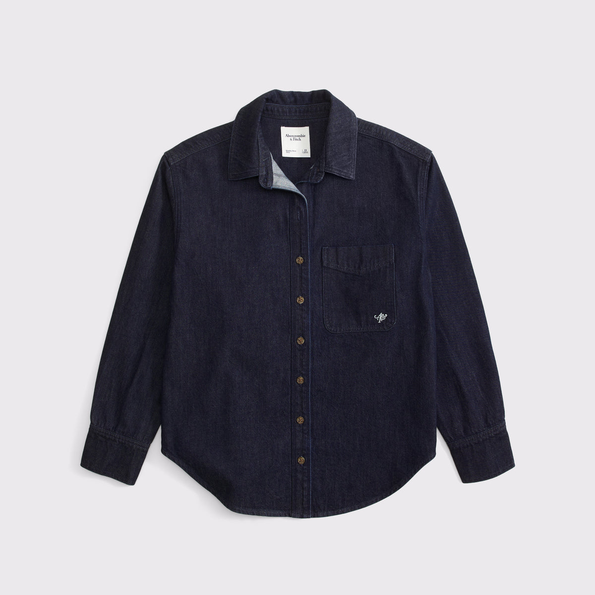 Abercrombie Removable Scarf Denim Shirt