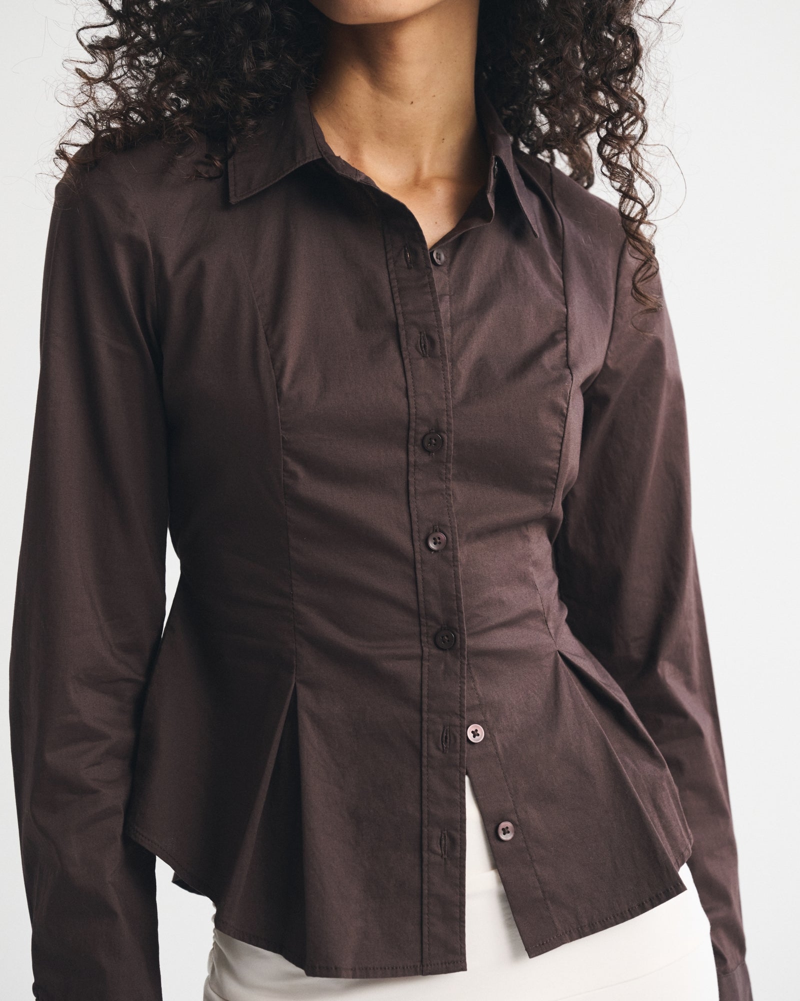 Abercrombie Cinched Poplin Shirt