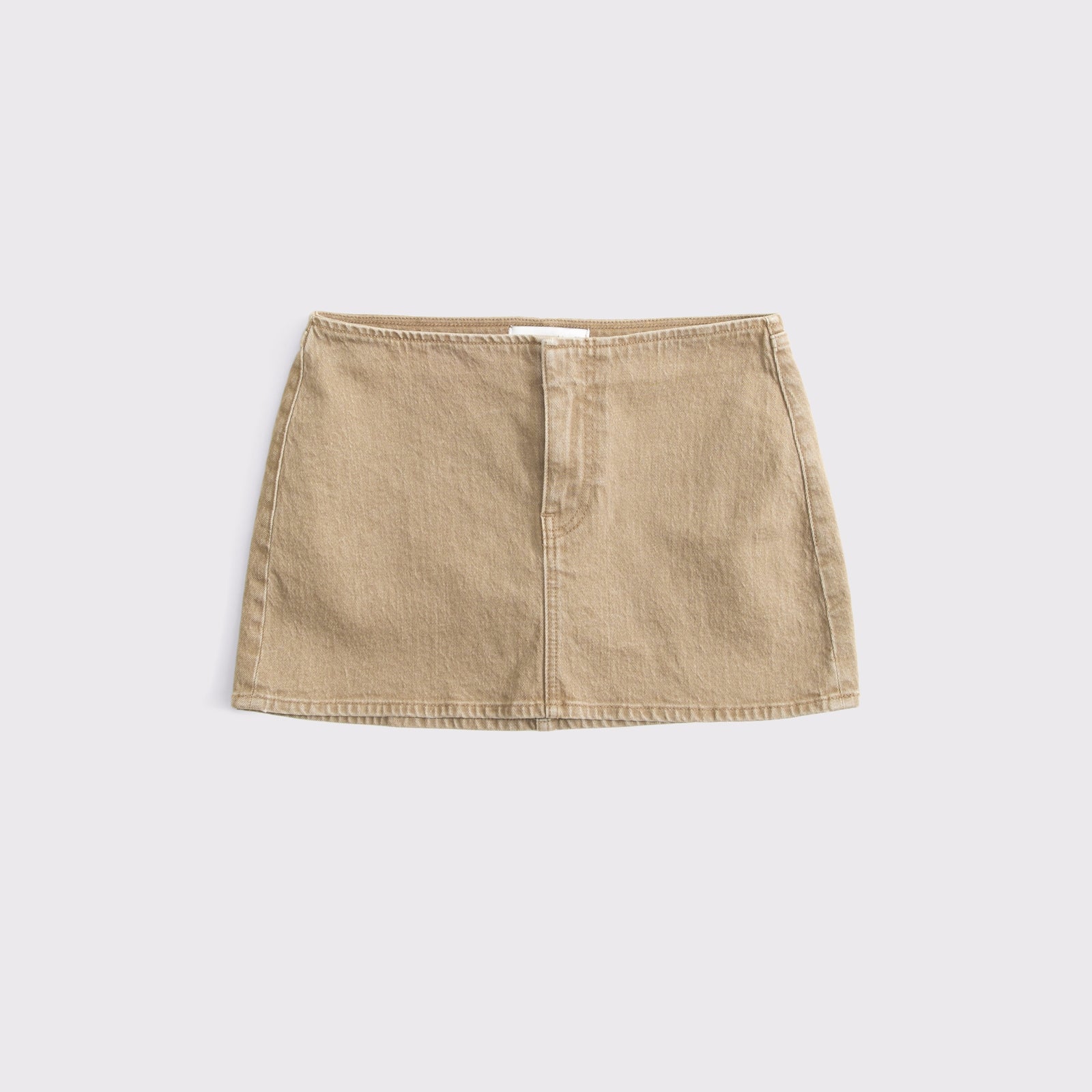 Abercrombie Clean Waist Low Rise Denim Mini Skort