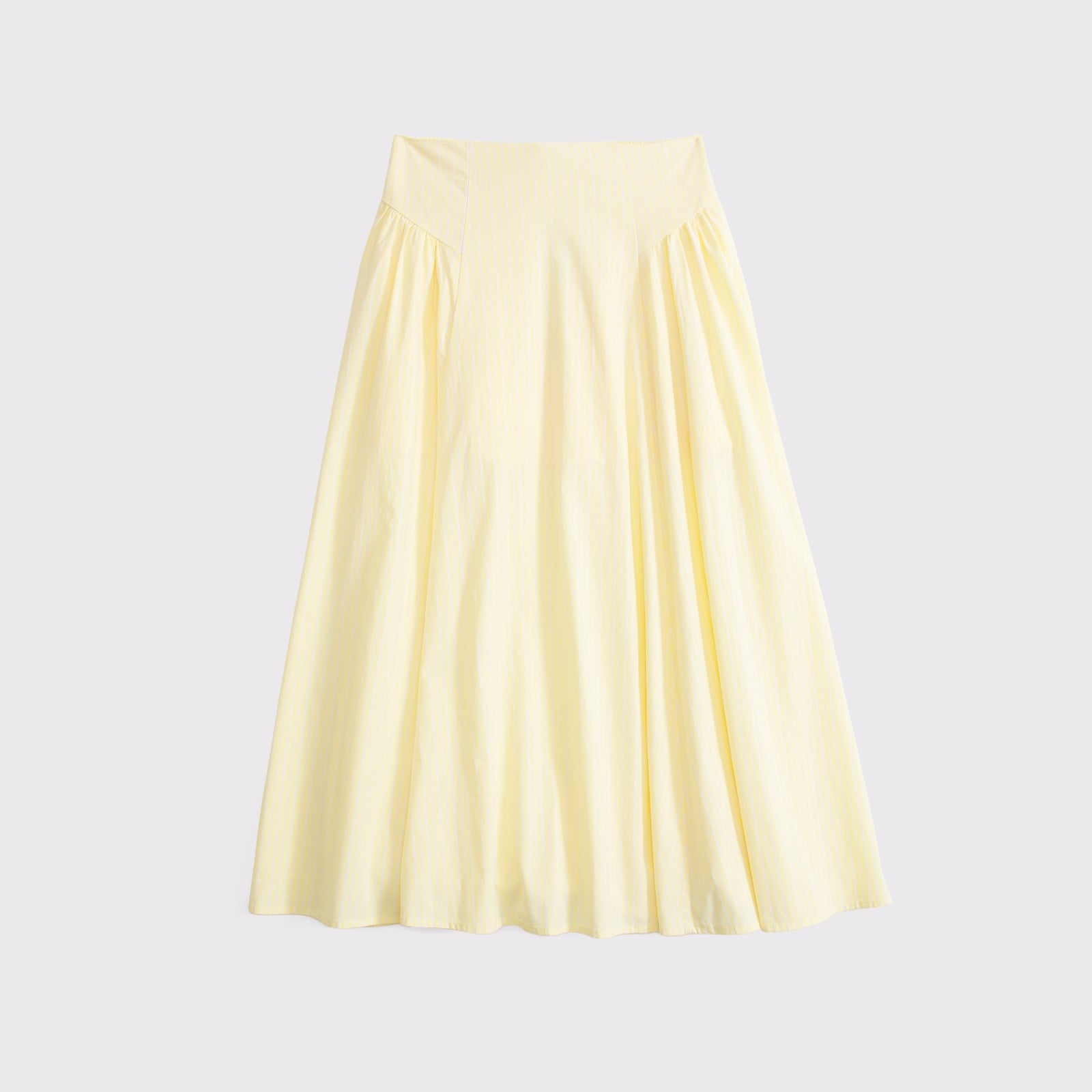 Abercrombie A&F Dylan Poplin Ultra High Rise Midi Skirt